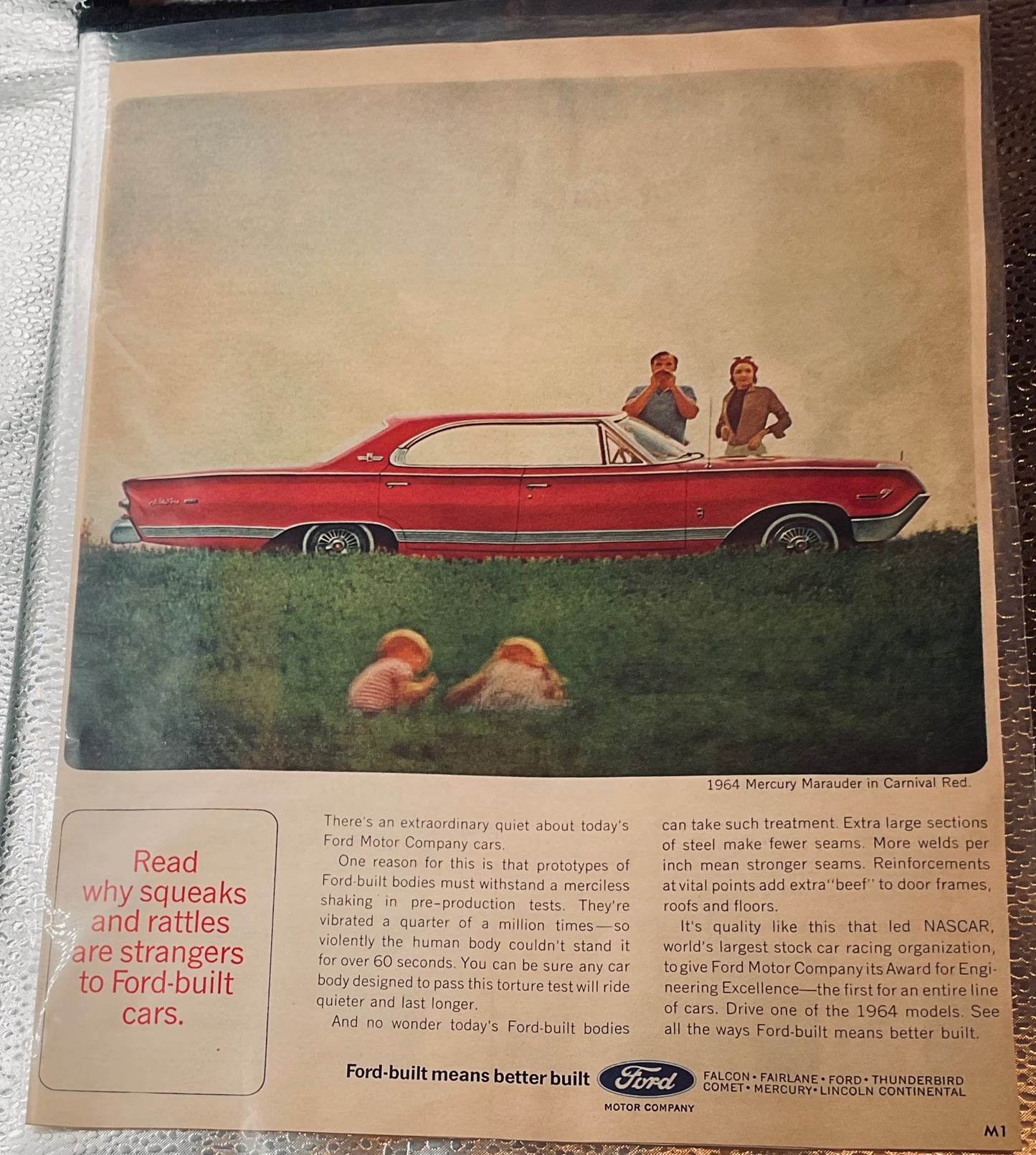 1964 Mercury Marauder in Carnival Red Magazine Ad #1731