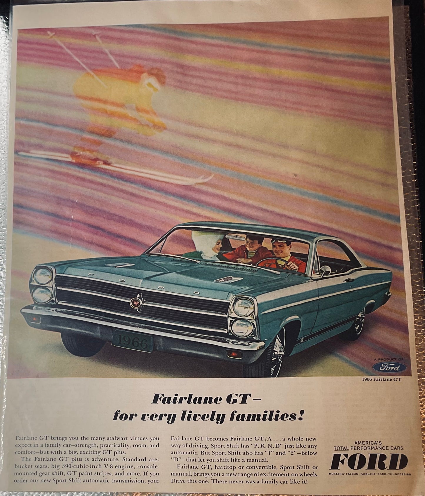 1966 Blue Ford Fairlane GT 2-Door Sport Sedan #73-2