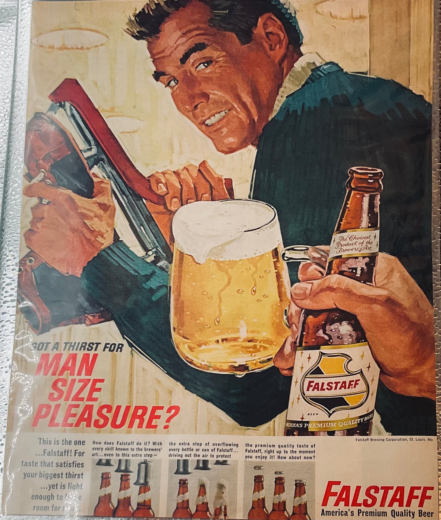 1964 Classic Falstaff Beer Magazine Ad #415