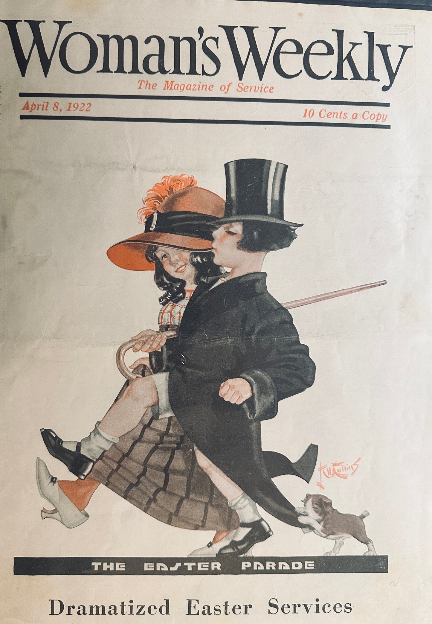 1922 Woman's Weekly Cover January, April and June - Americana #585-587