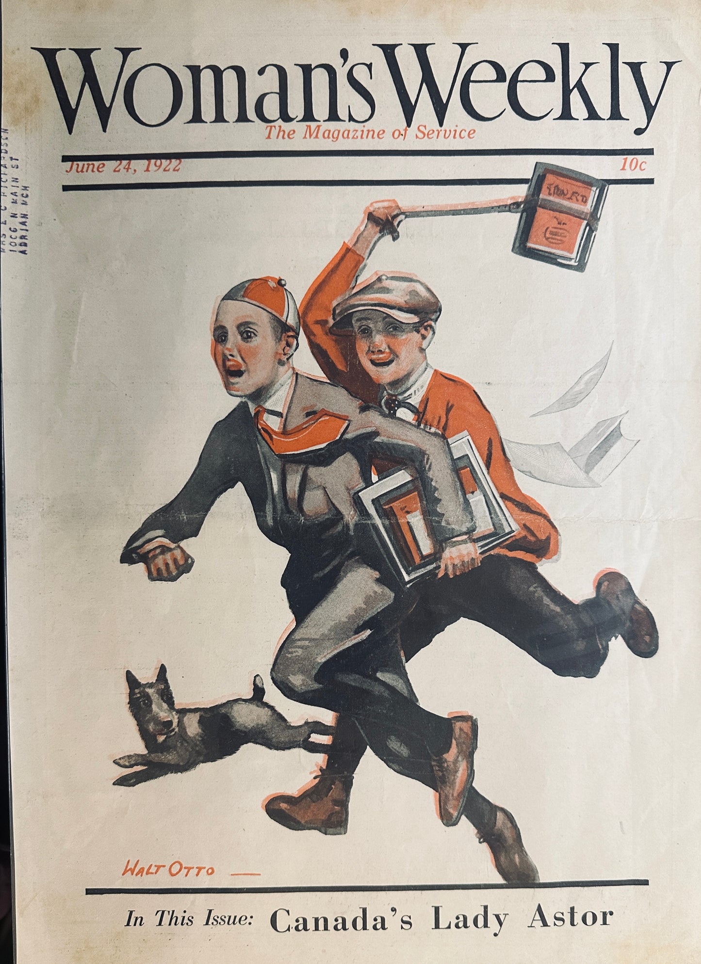 1922 Woman's Weekly Cover January, April and June - Americana #585-587