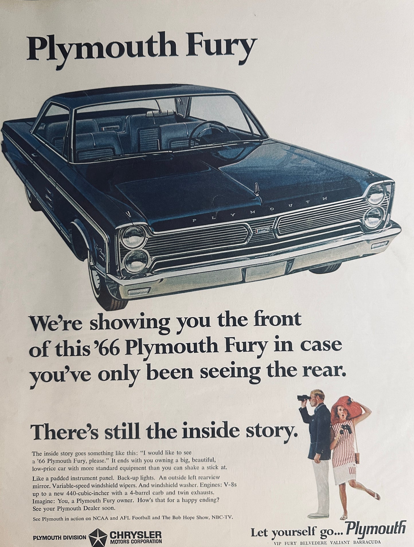 1966 Plymouth Fury - Let Yourself Go Plymouth - Magazine Ad #1731