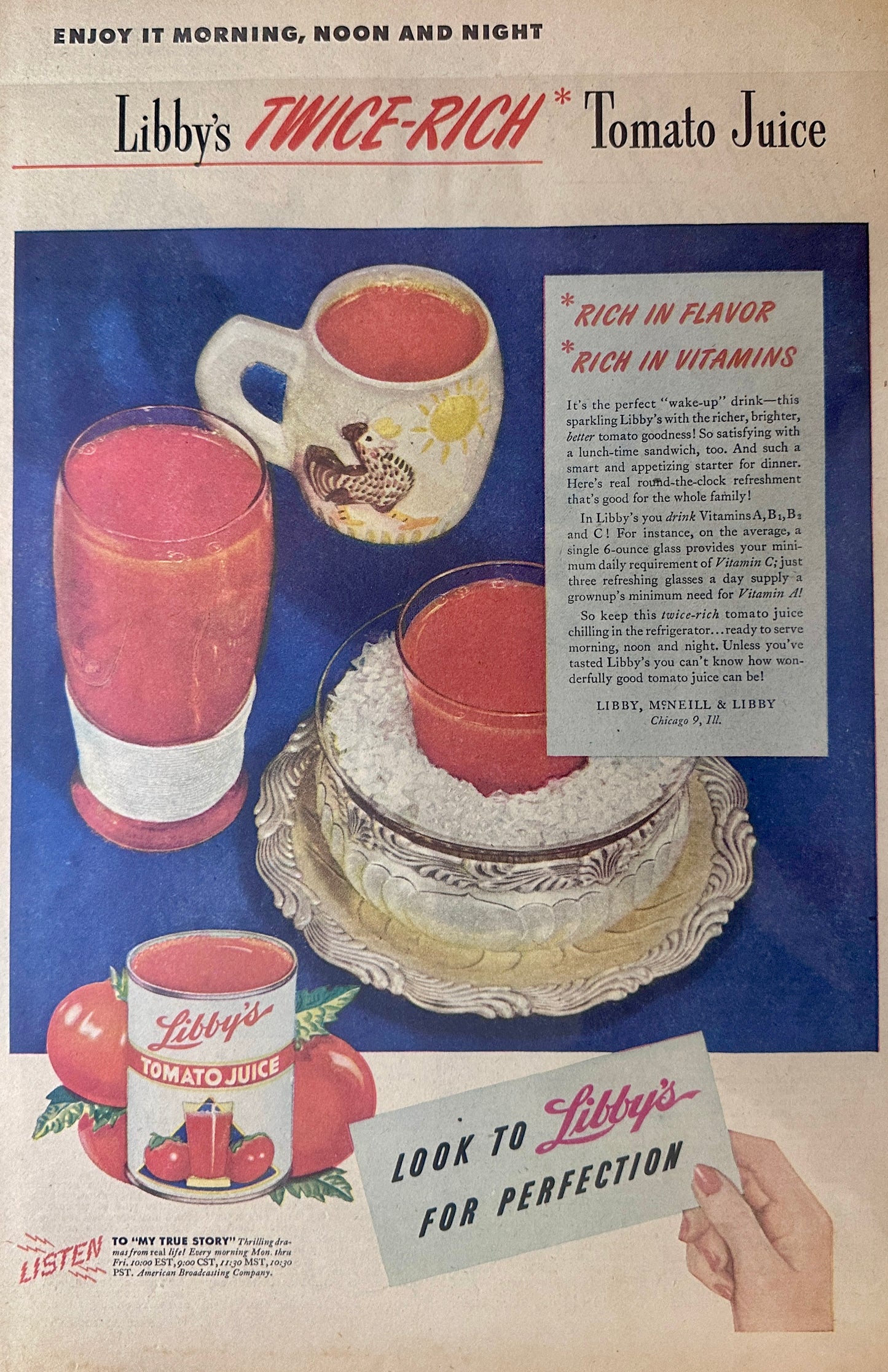 1920 & 1946 Libby's Evaporated Milk & Tomato Juice Pantry Ads Set 110