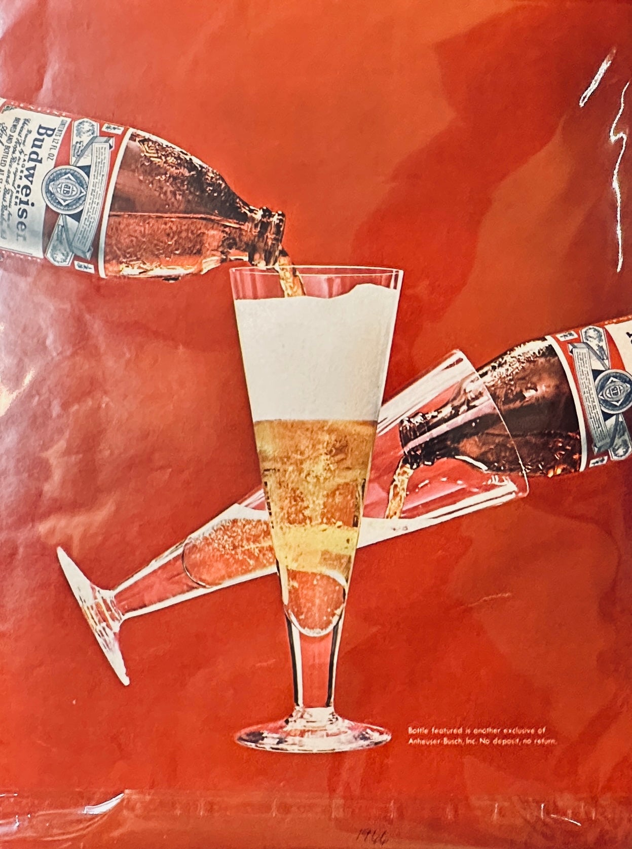 1966 Gold Dodge Polara or Budweiser Beer Advertisement Take your Pick #75-2