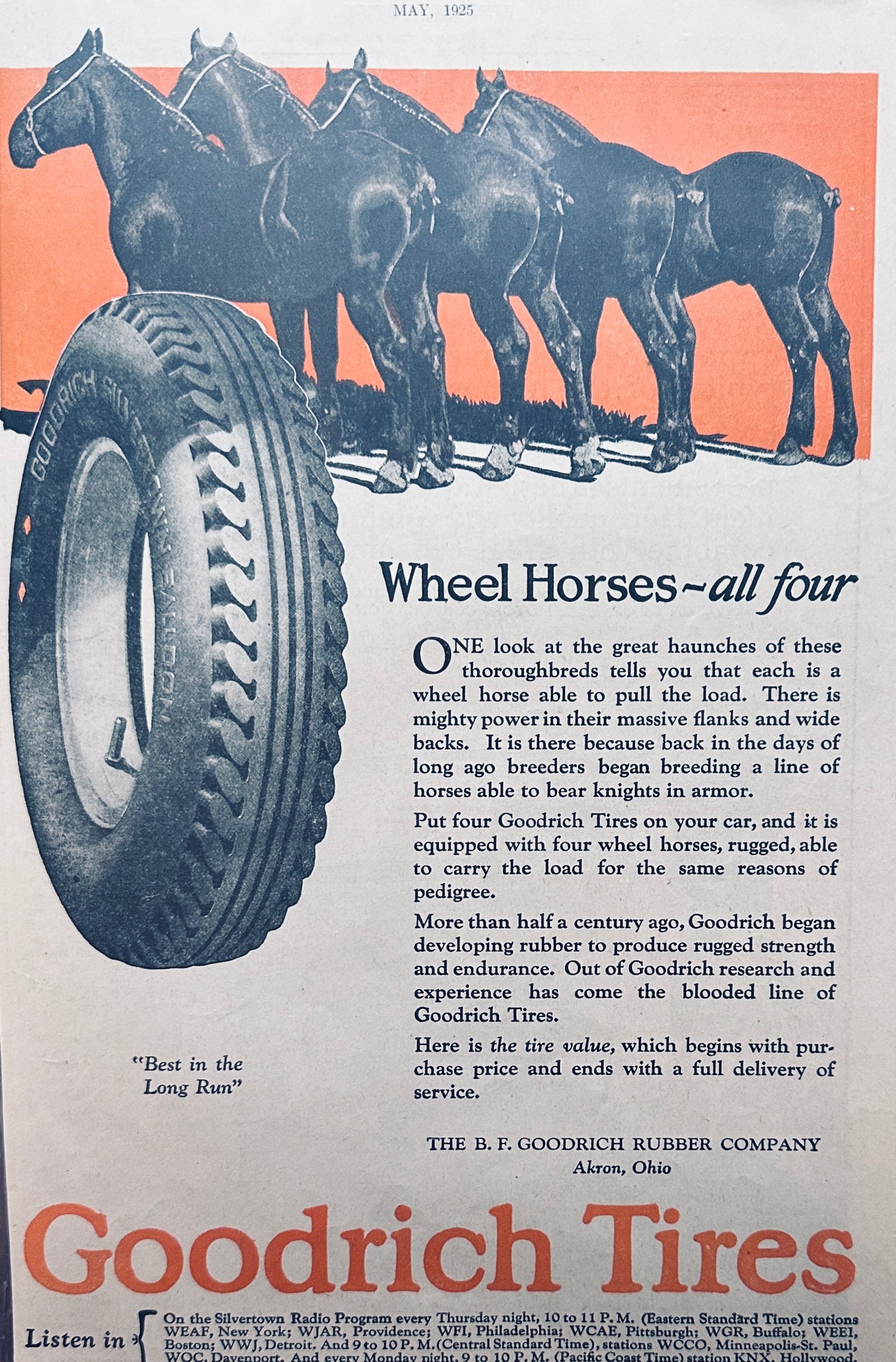 1925 Chevrolet Touring Car & Goodrich Tires