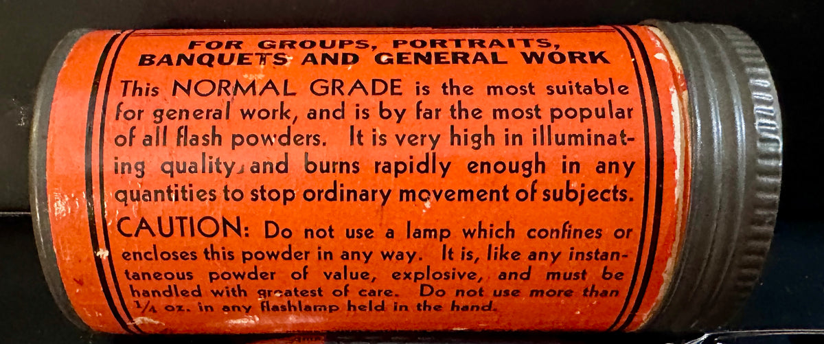 1910 - 1920 Empty Antique Victor Flash Powder Cardboard Tin