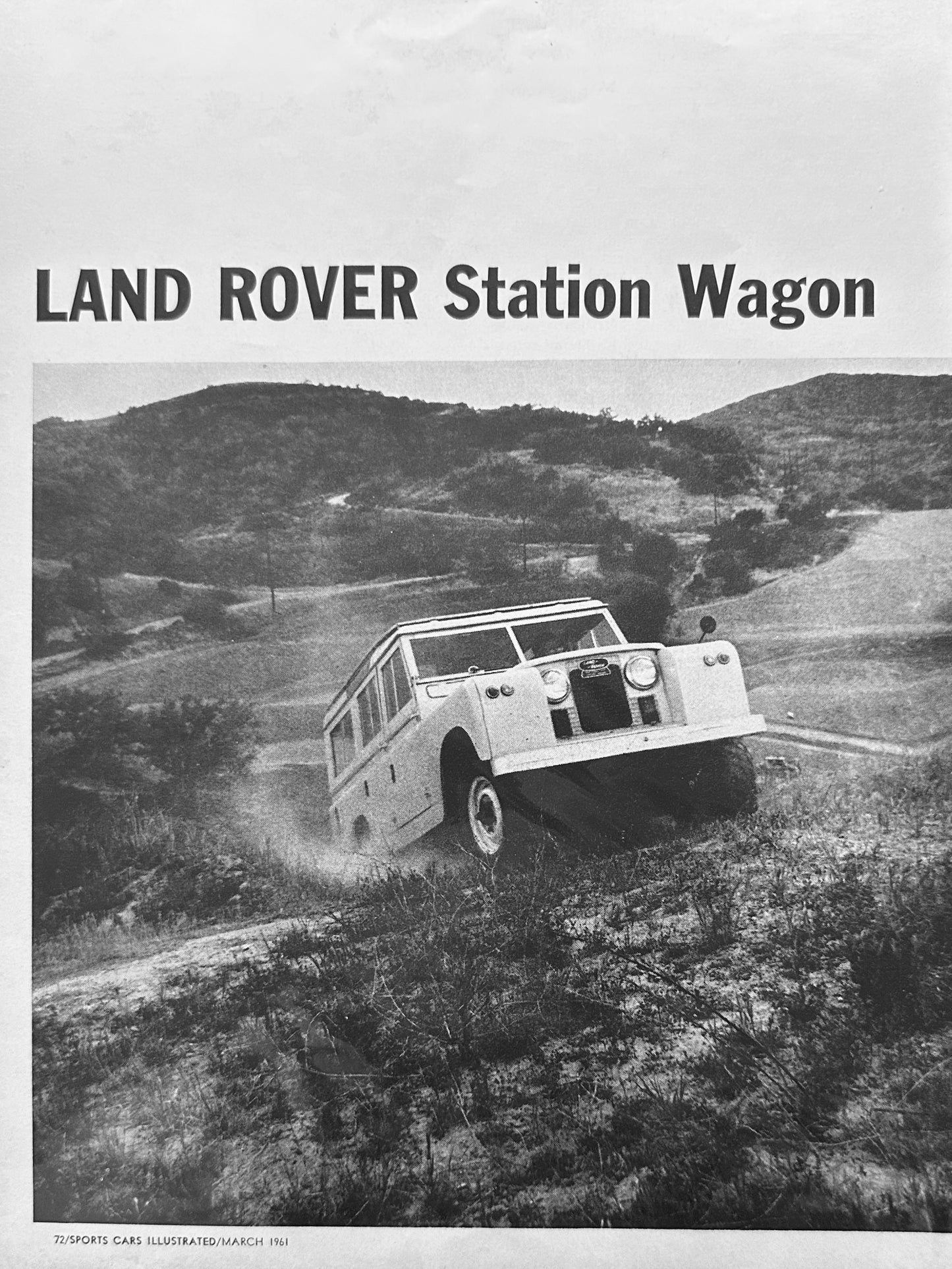 1961 Land Rover Station Wagon - Nothing Else Just a Picture - Ad #A216