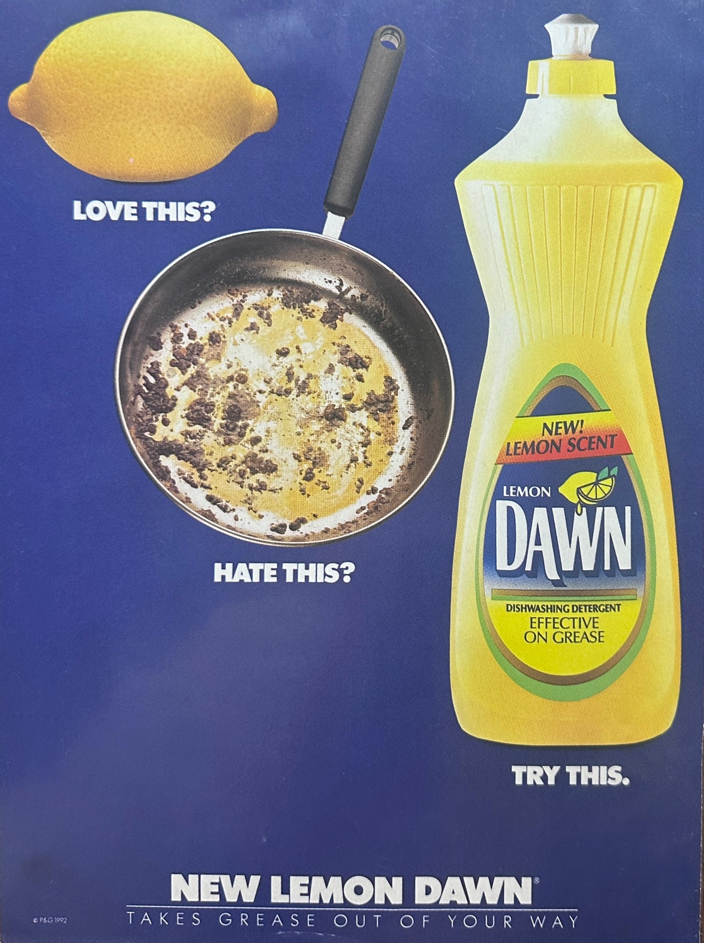 1992 Pier 1 Imports & Lemon Dawn Dish Detergent Magazine Ad Christmas 1992
