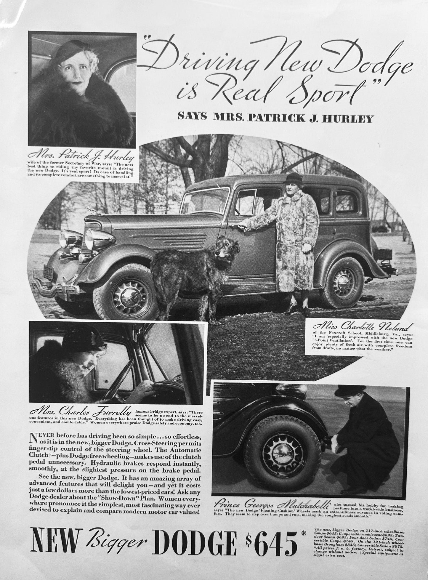 1934 Dodge Sedan & International Gift Ware in Silver Plated And Color Ads #470