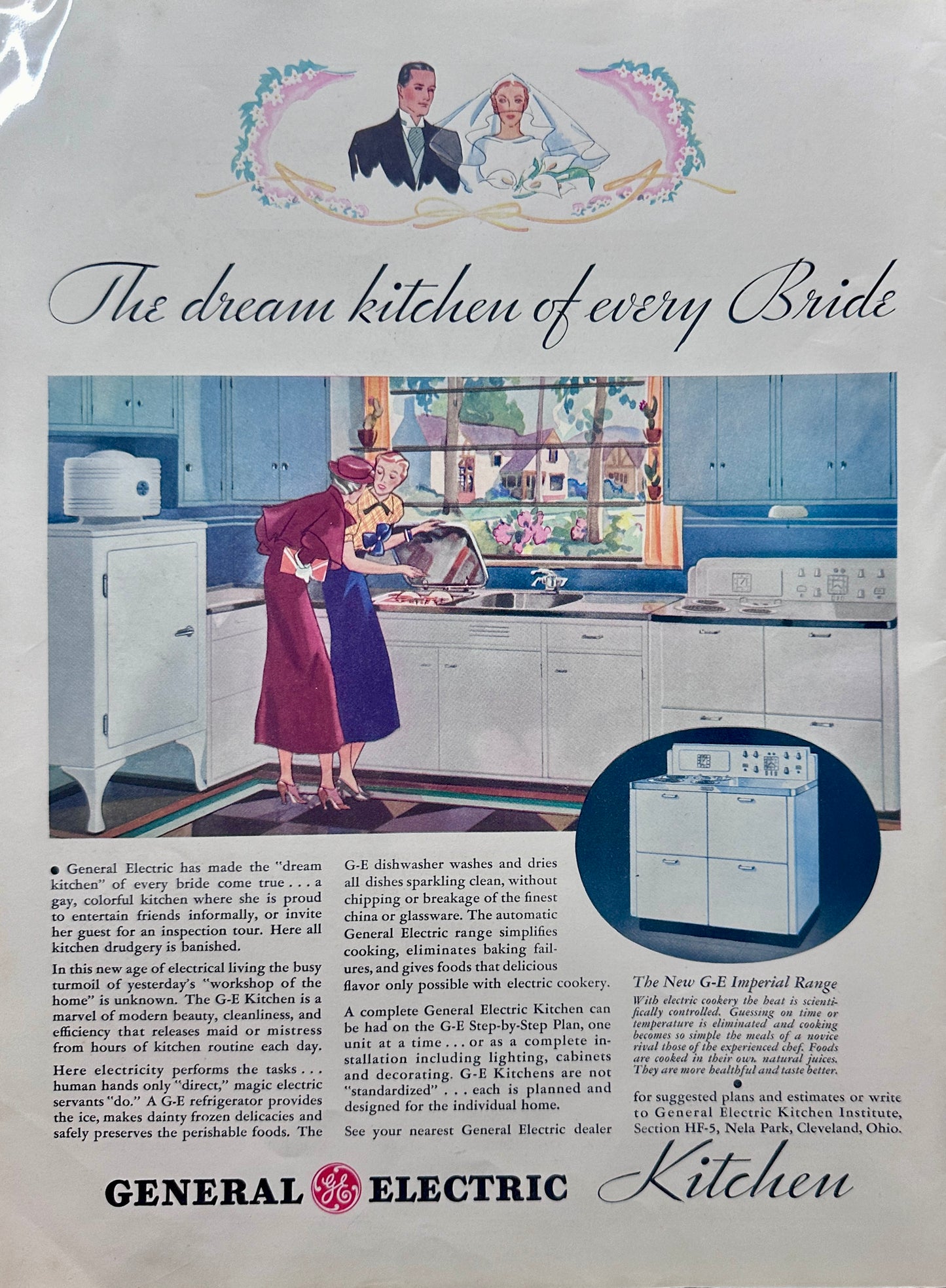 1934 General Electric Modern Kitchen - The Dream Kitchen of Every Bride #1720