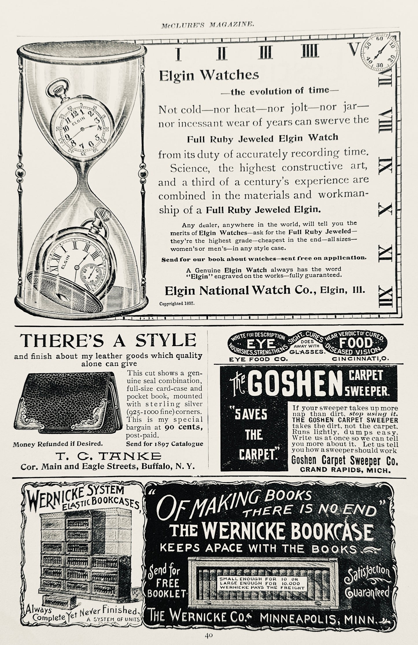1897 Elgin Watches - The Evolution of Time Ad #N1331