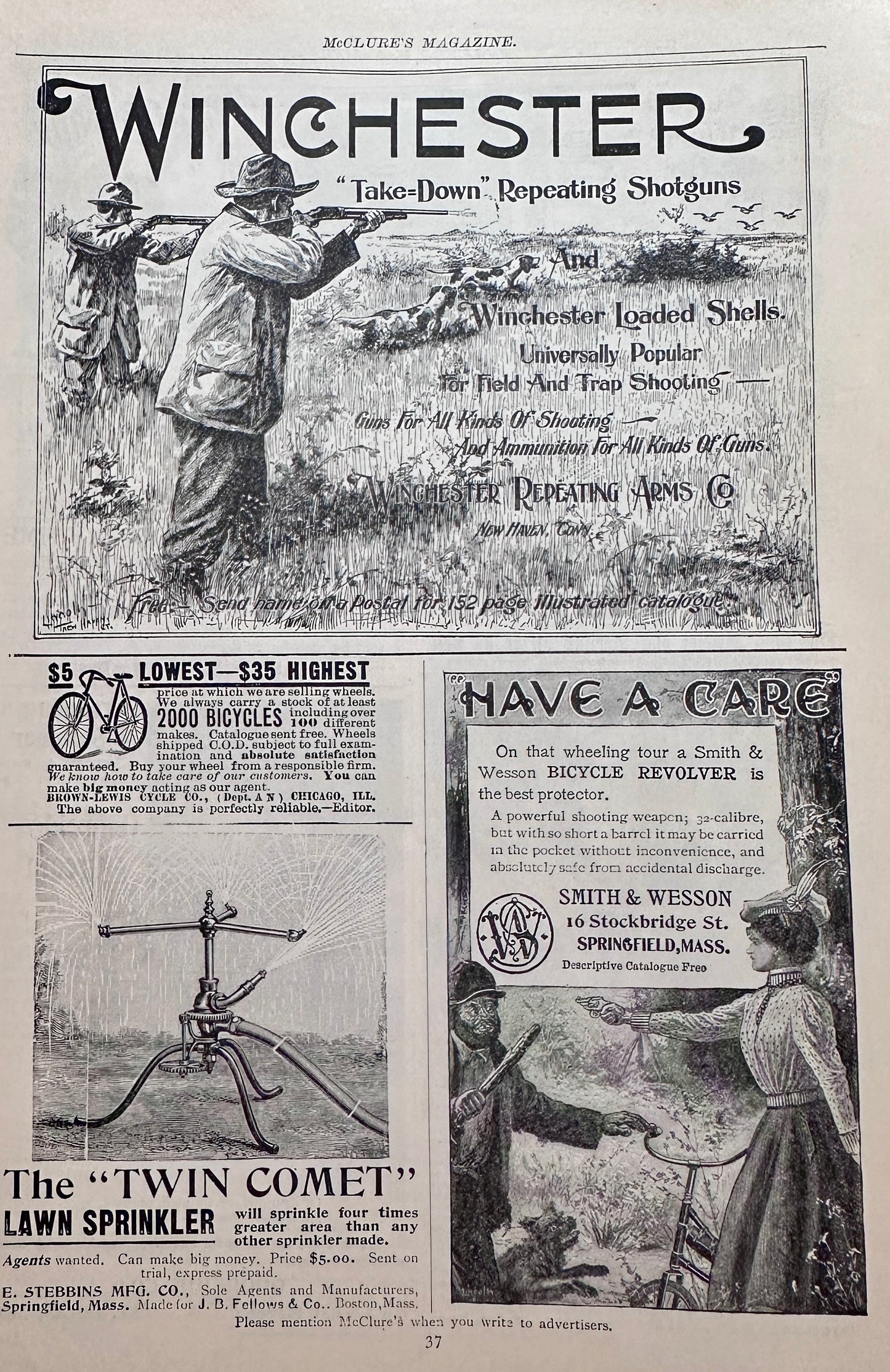 1898 Winchester Repeating Arms Co. & Smith & Wesson Ads#N1468