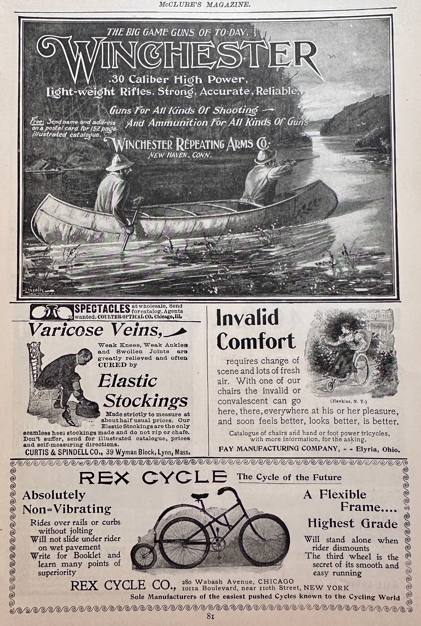 1898 Winchester Repeating Arms Co - Hunting from the River? Ad #N1469