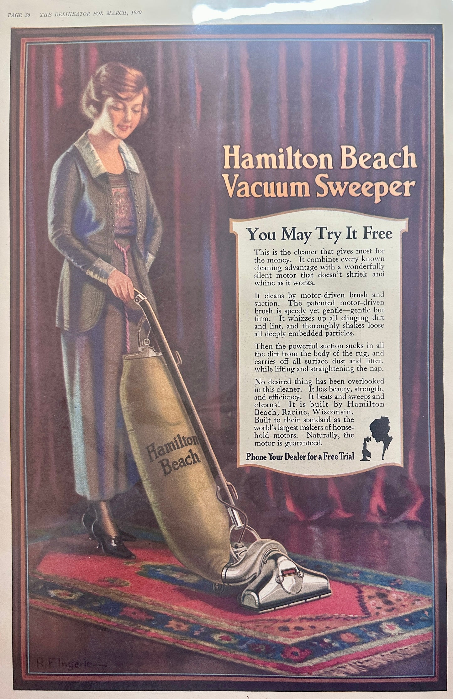 1920 Columbia Grafonola + Exclusive Recording Artists - Jolson Ad #173