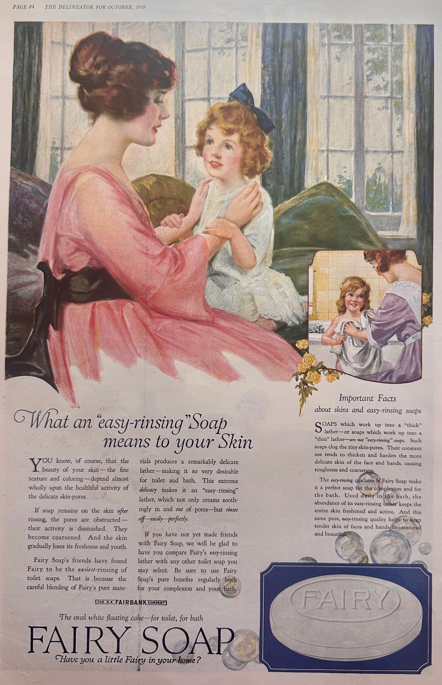 1919 Fairy Soap Colorful Period Advertisement Ad #148
