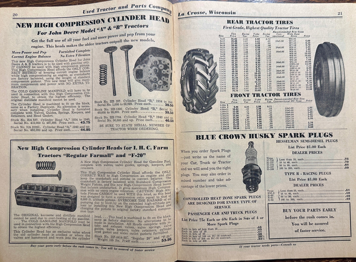1948 Used Tractor & Parts Co La Crosse , WI Catalog - MC8