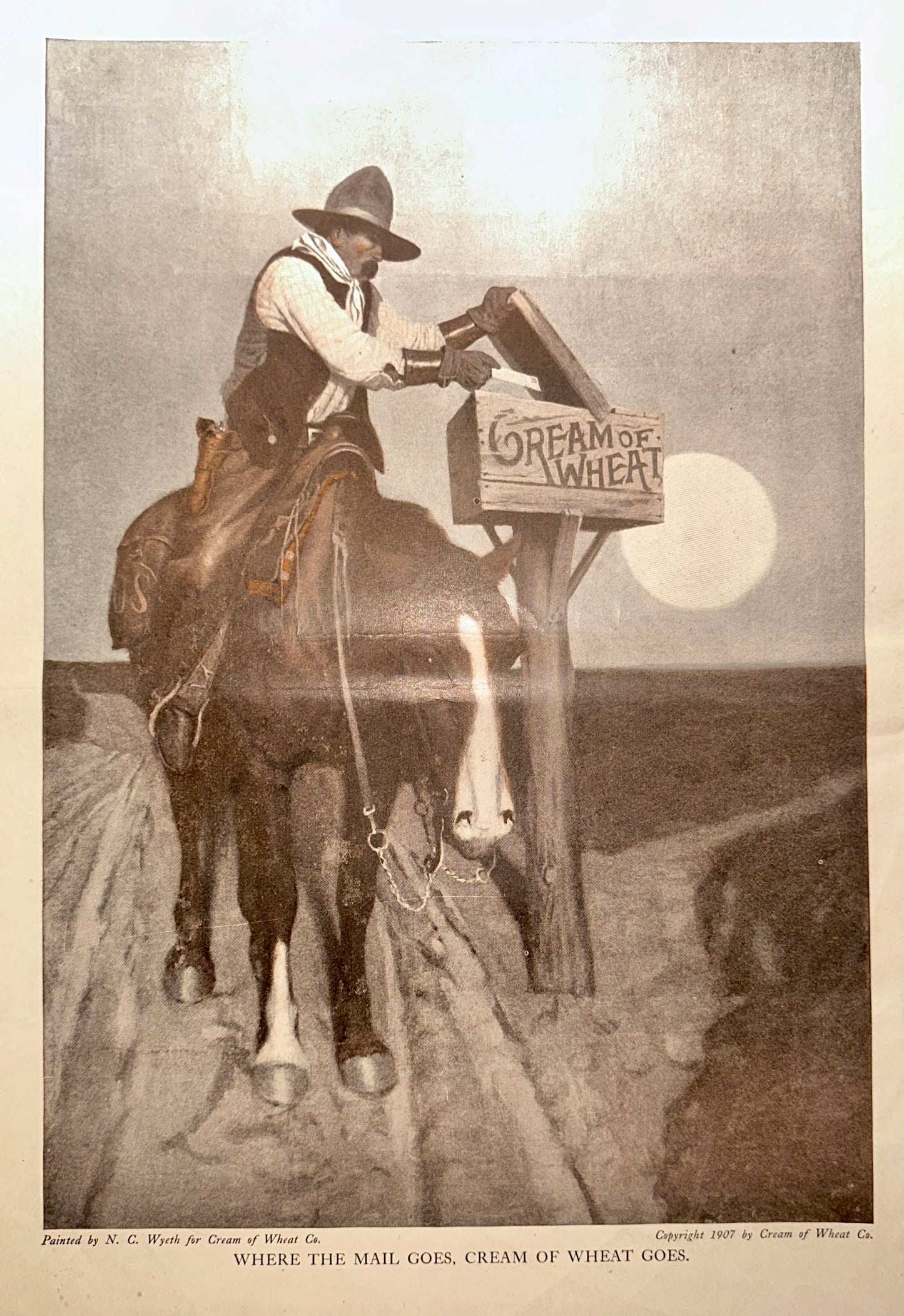 1918 Original Cream of Wheat Artwork Advertisement - by NC Wyeth AD #1900