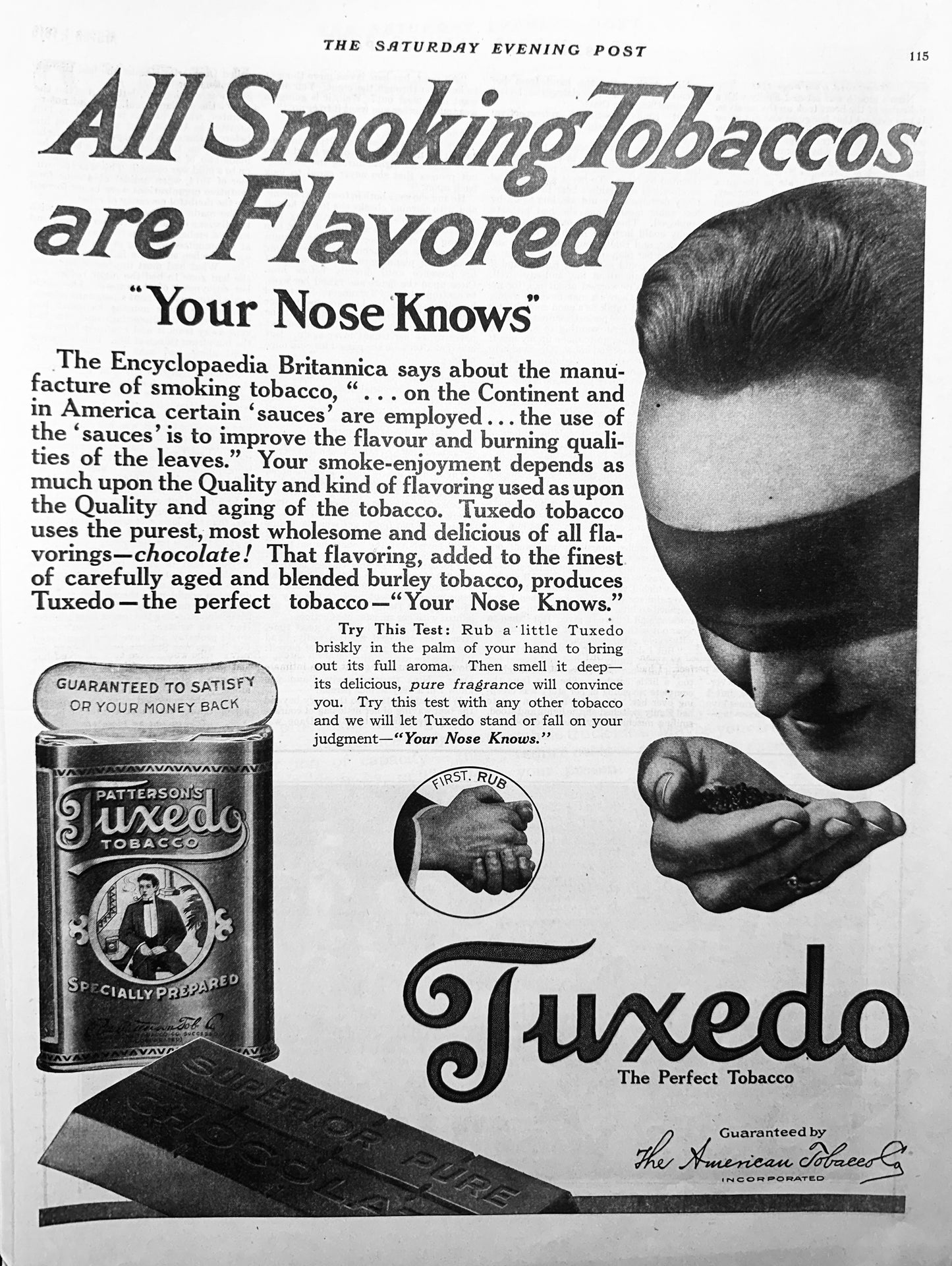 1919 Tuxedo Tobacco - Your Nose Knows - Ad #1895
