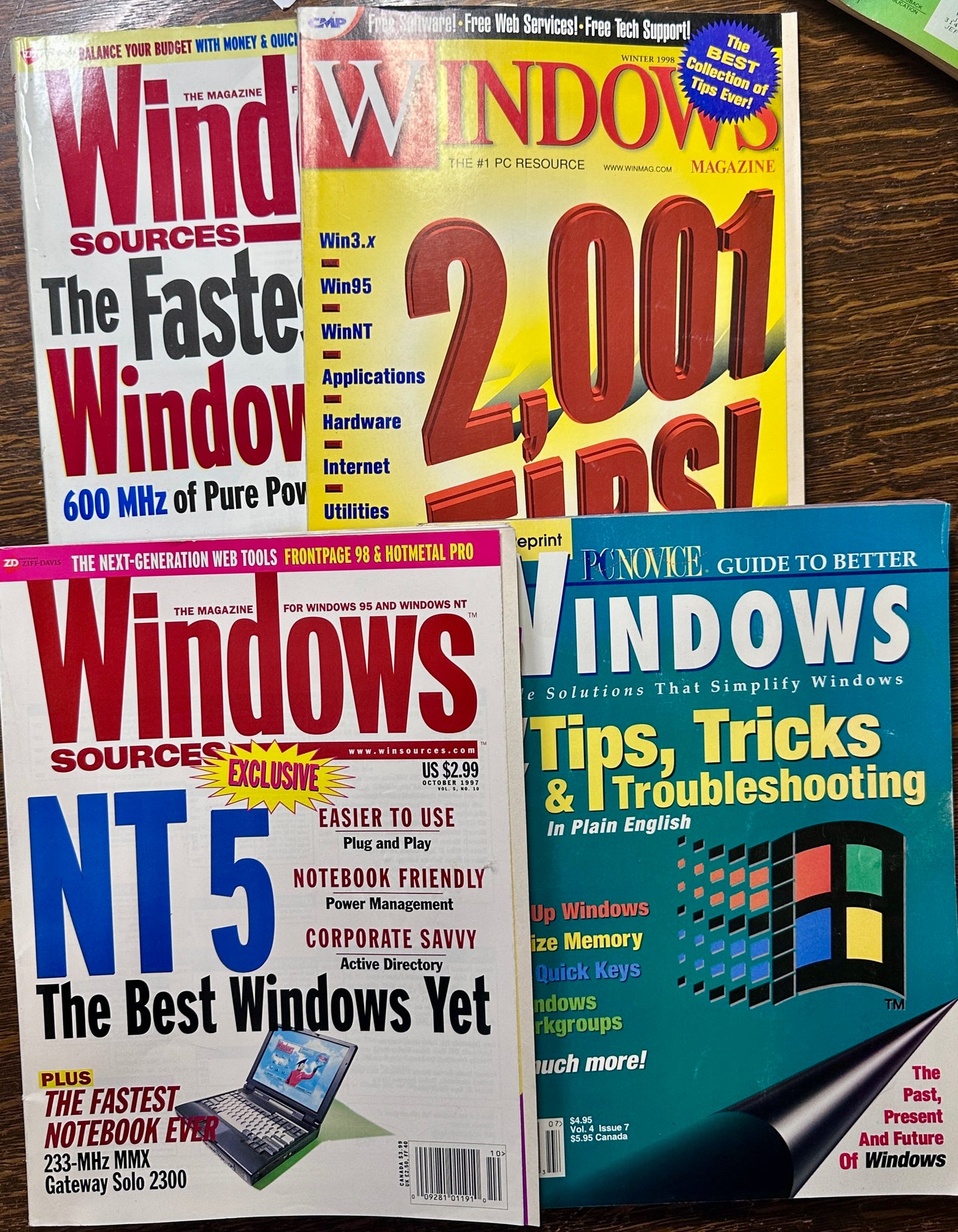 Lot of (4) PC Novice & WINDOWS Magazine Issues PC-5
