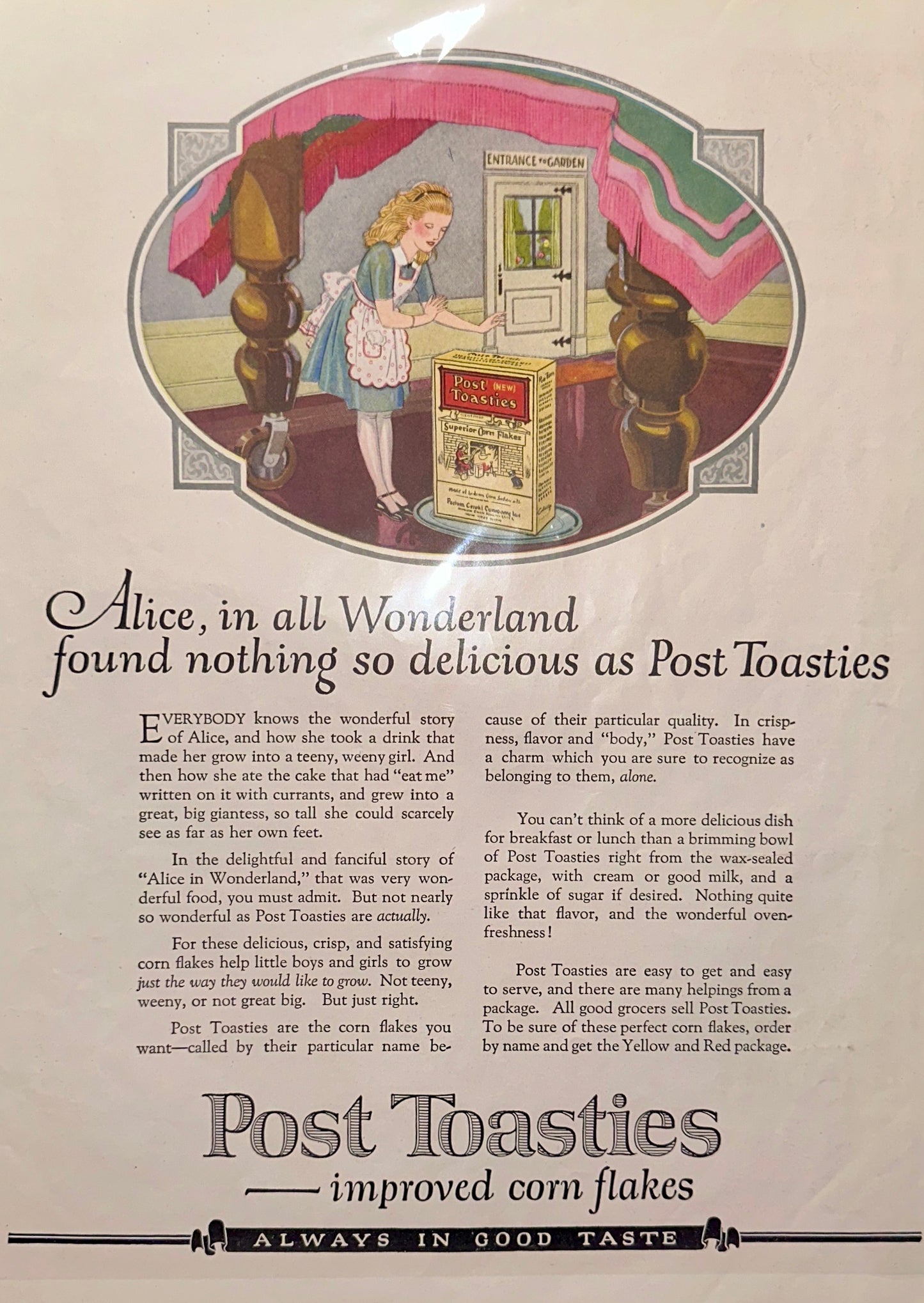 1922 Classic Wesson Oil & Post Toasties Ads #1925