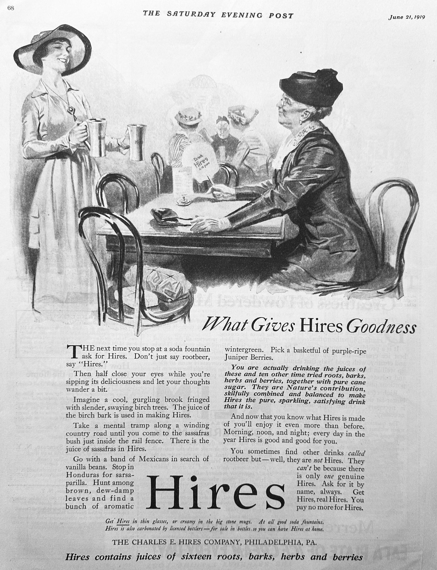 1919 Hires Root Beer - Juice of the Birch Bark - Ad #1933