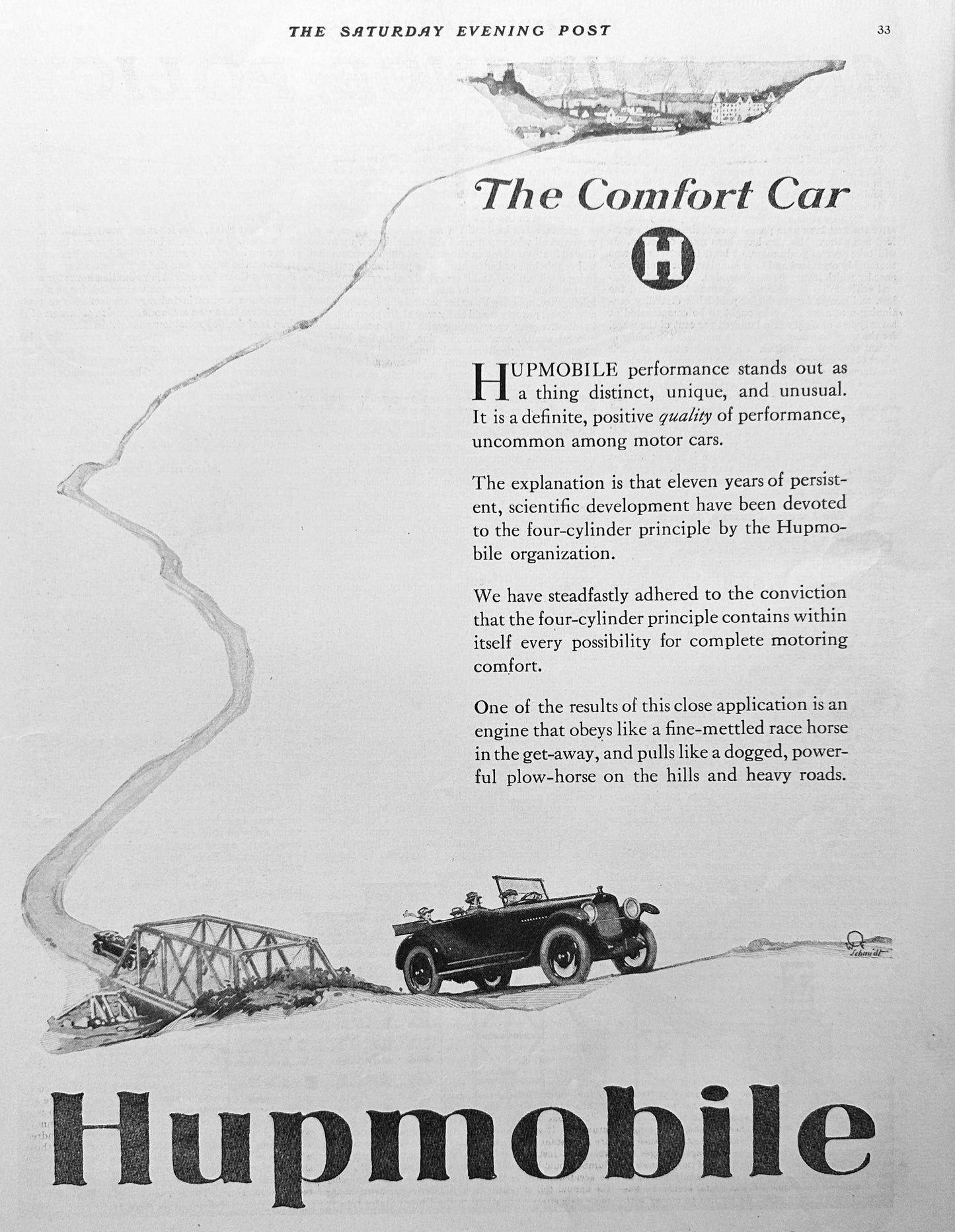 1919 Hupmobile - The Comfort Car Ad #1972