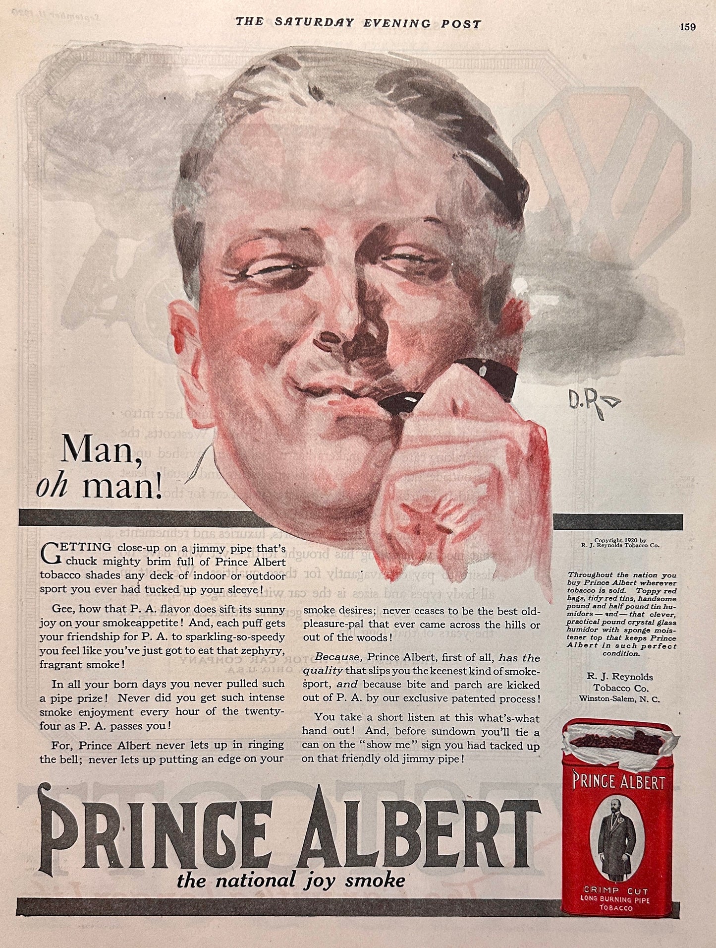 1920 WESTCOTT Springfield - Oh & Prince Albert AD #2052