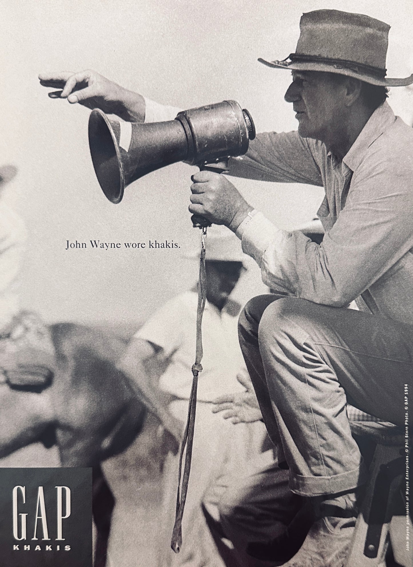 1994 Gap Khakis - John Wayne Wore Khaki's Magazine Ad N230
