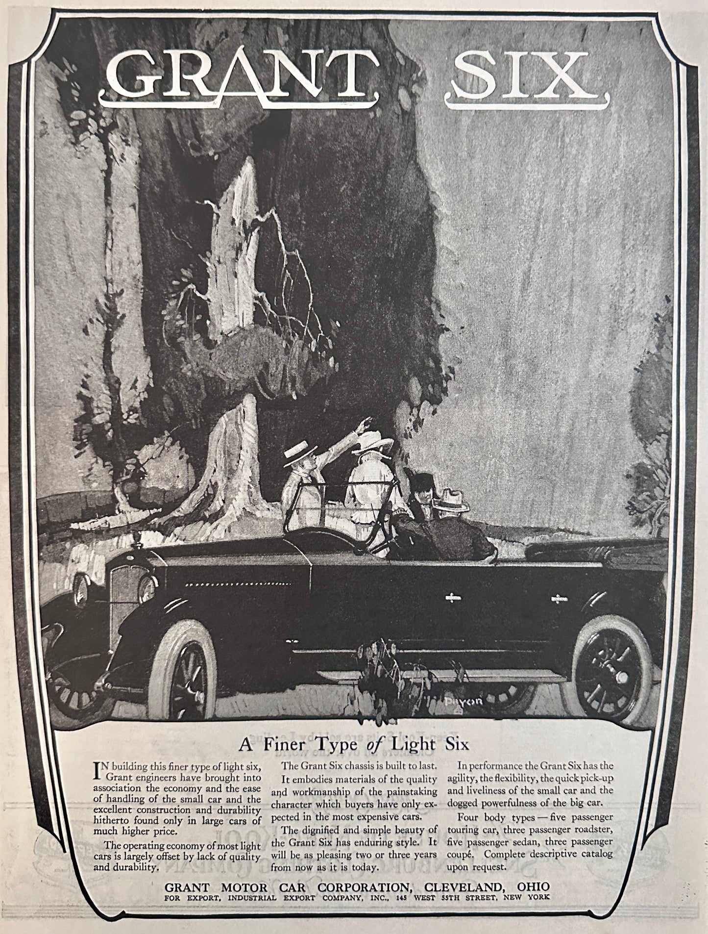 1920 Grant Six - Motor Car Corp Cleveland, OH Ad #2061