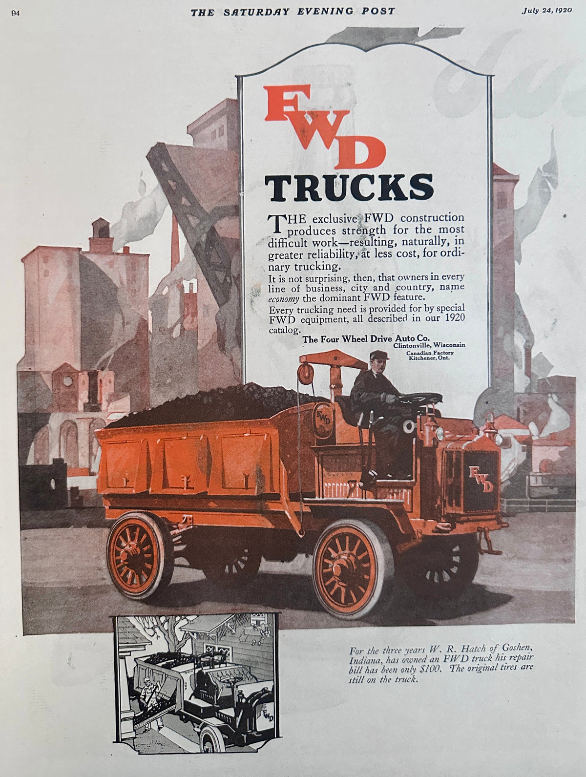 1920 FWD Trucks - Four Wheel Drive Trucks Clintonville, WI Ad # 2091