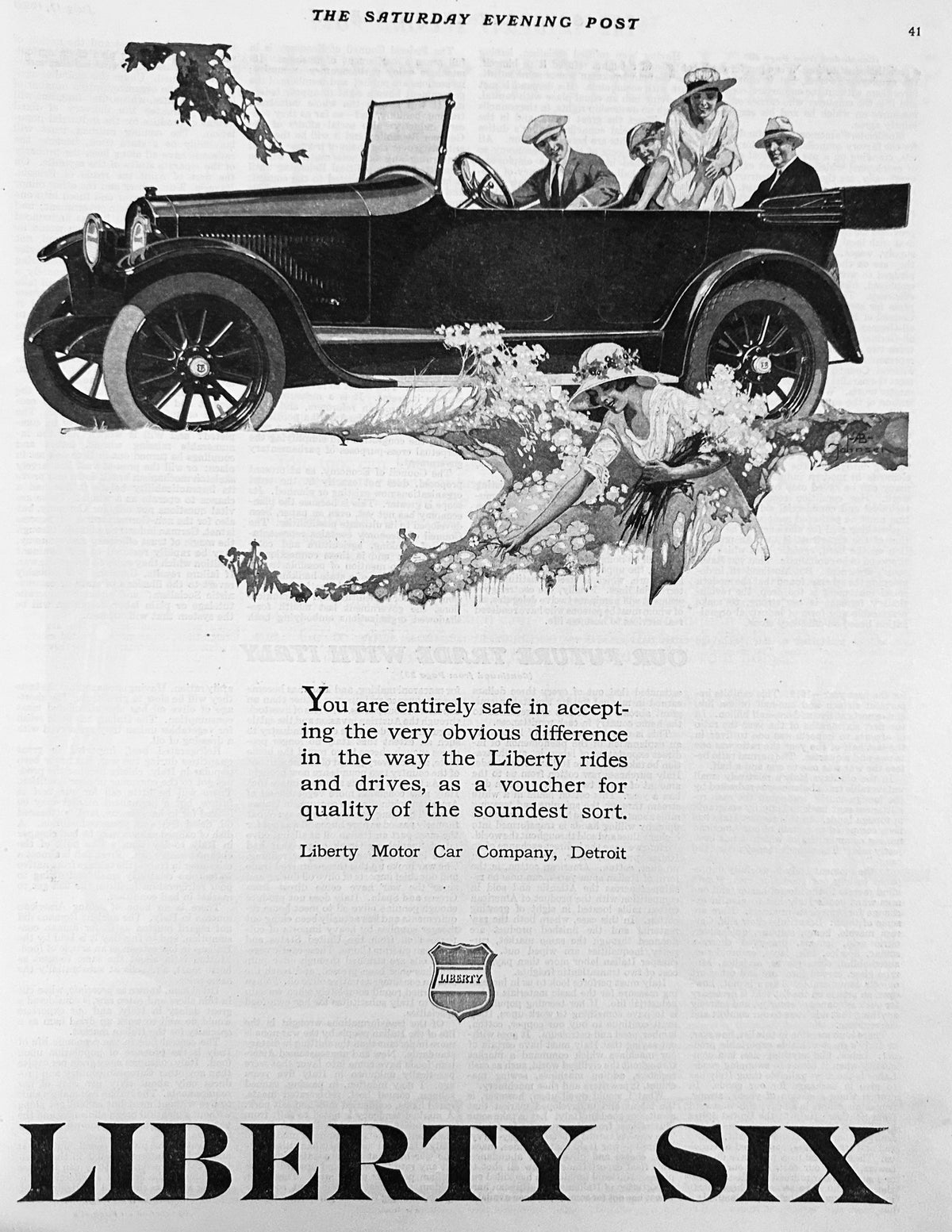1920 Liberty Six - Liberty Motor Car Company Detroit - Ad #2114