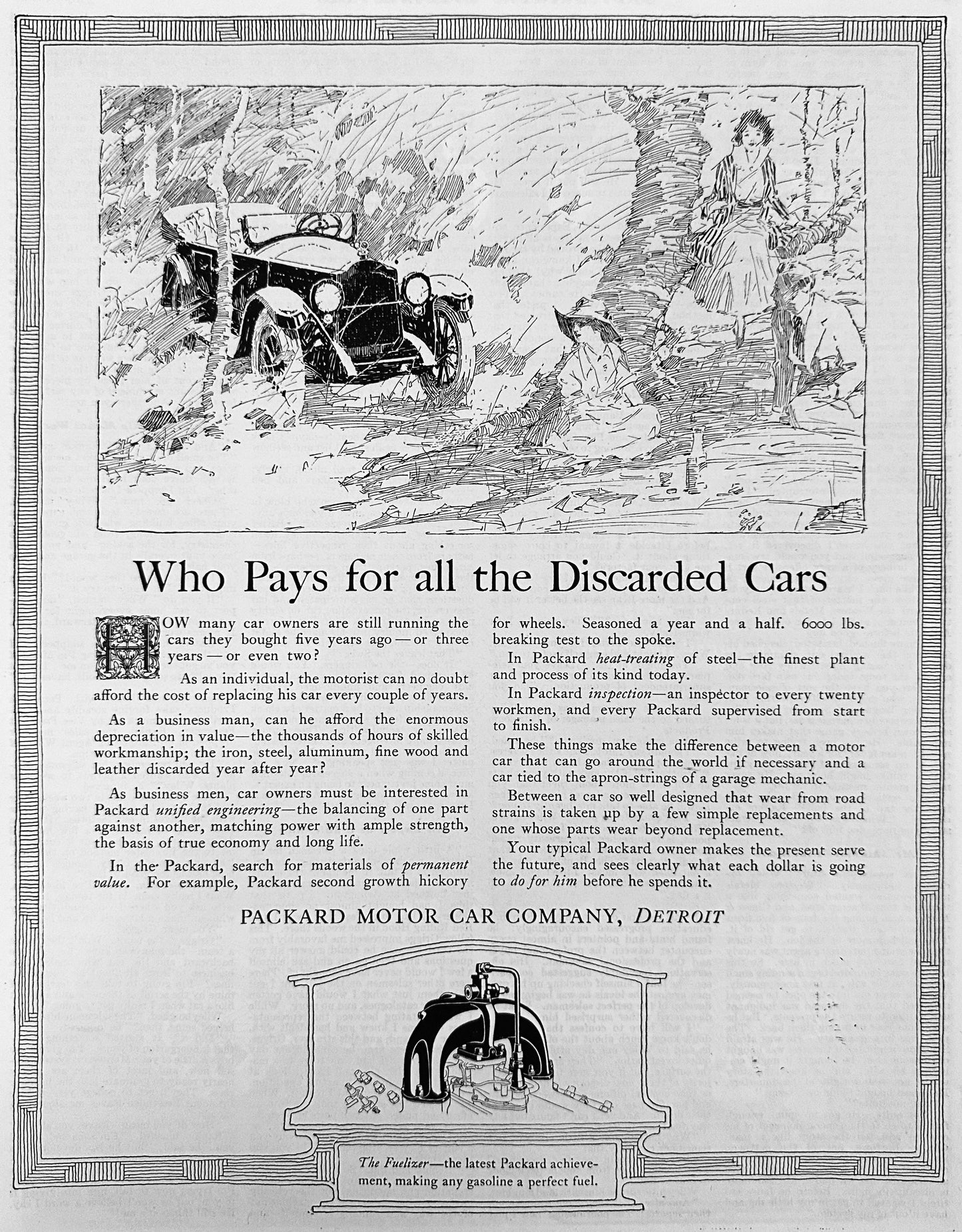 1920 Packard Motor Car - Who Pays for Discarded Cars? Ad #2099