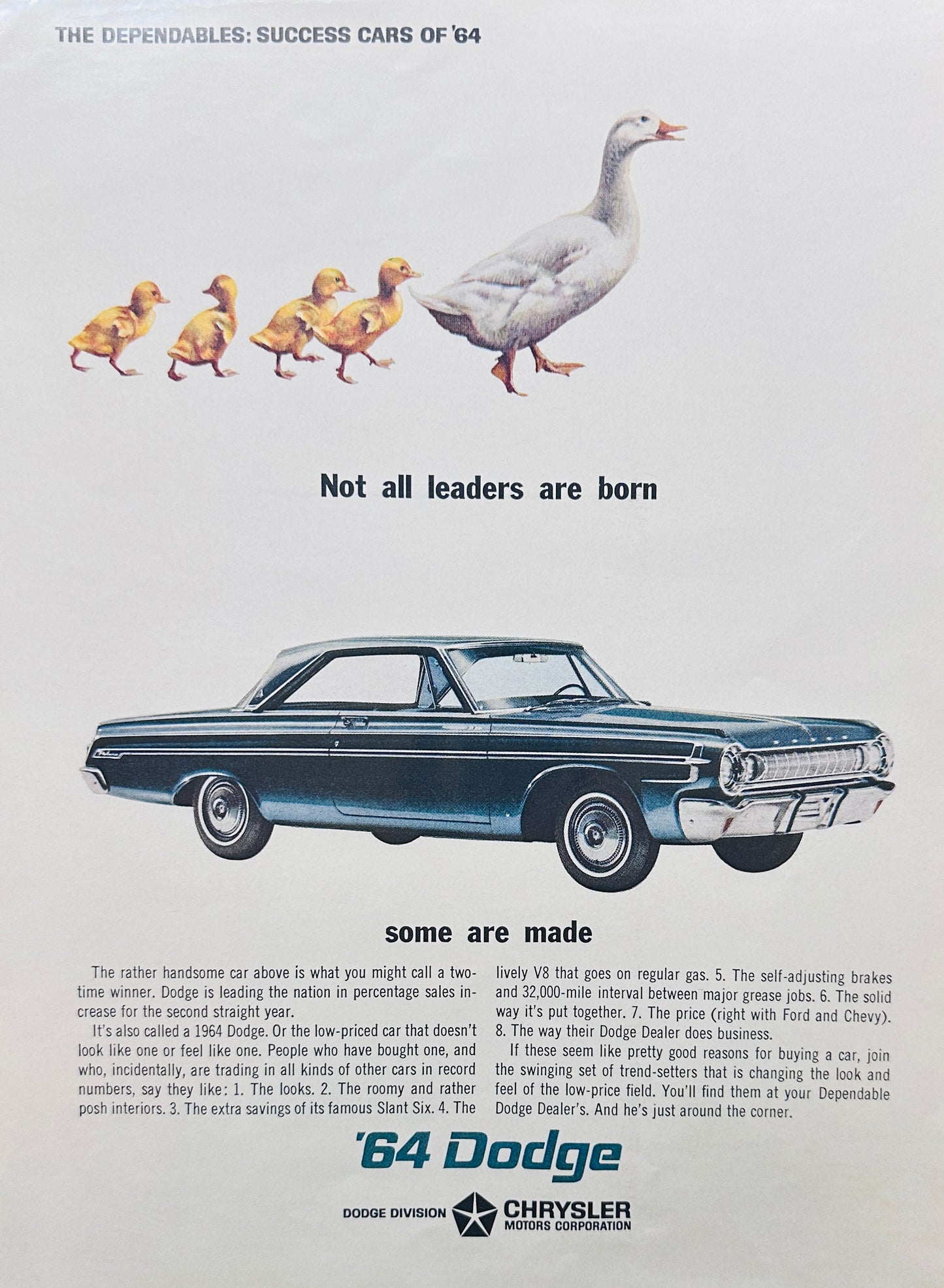 1964 Dodge Polara - Mother Duck & Ducklings Ad A106