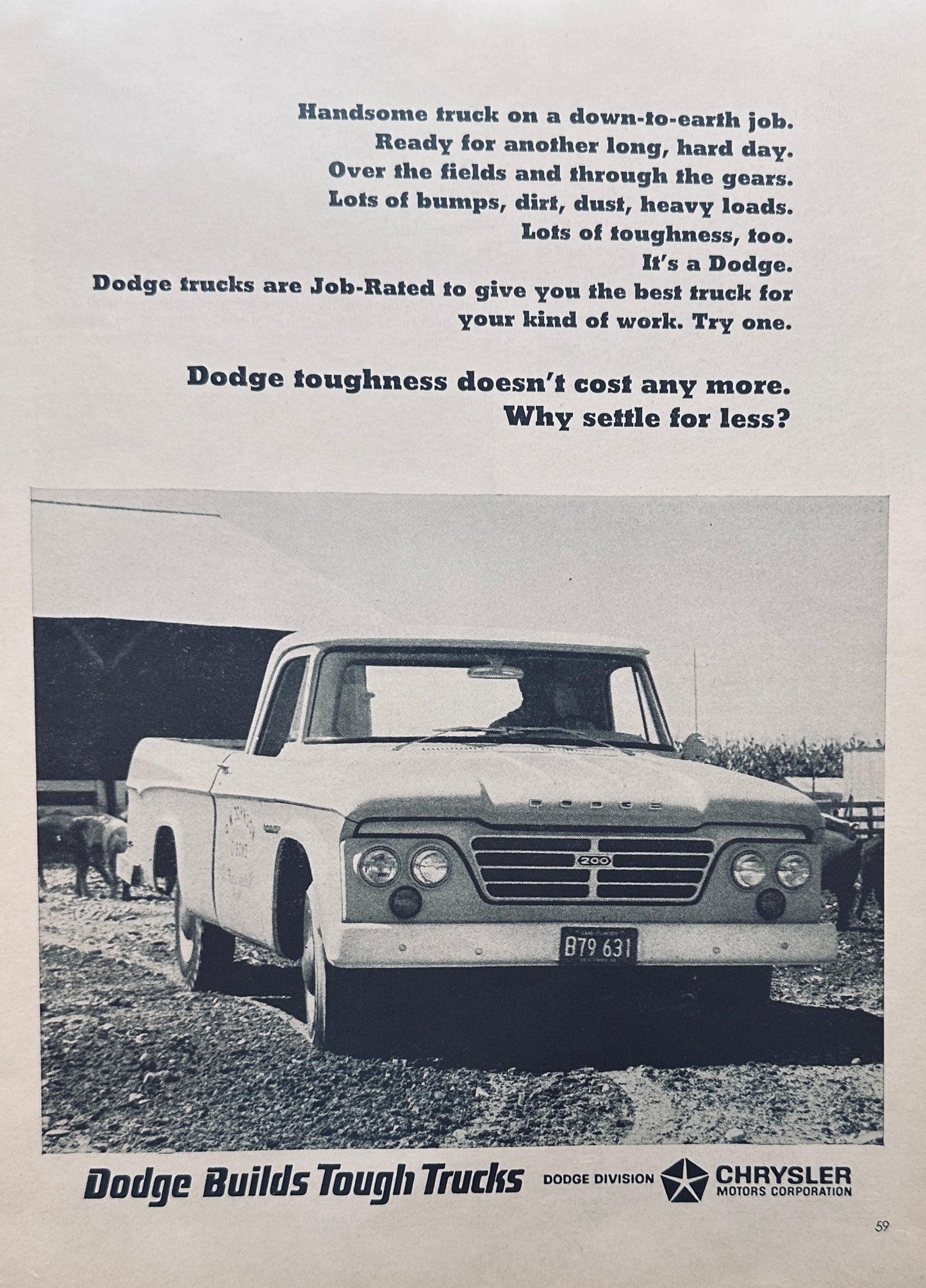 1965 Dodge Pickup Truck - Handsome Truck on the Farm - Ad #A104