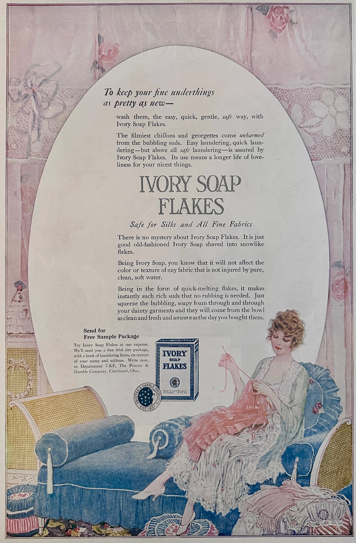 1920 Vibrant Dual Sided Ads Fleischmann's Yeast & Ivory Soap #2210