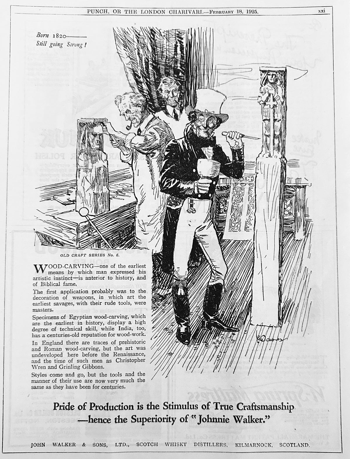 1925 Johnnie Walker - Pride of Production - Ad #N1481