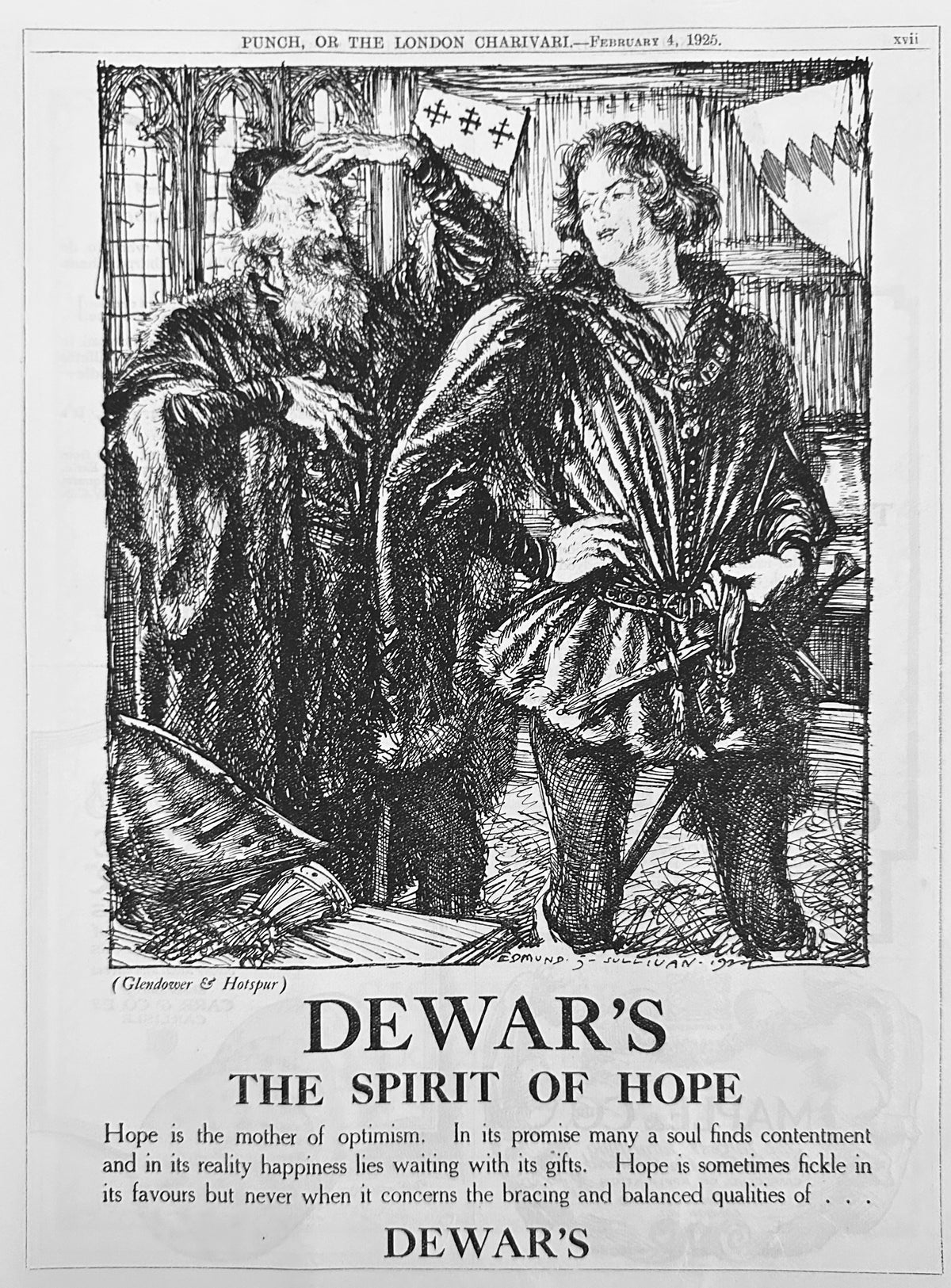 1925 Dewar's Blended Scotch Whisky - Spirit of Hope Ad #N1491