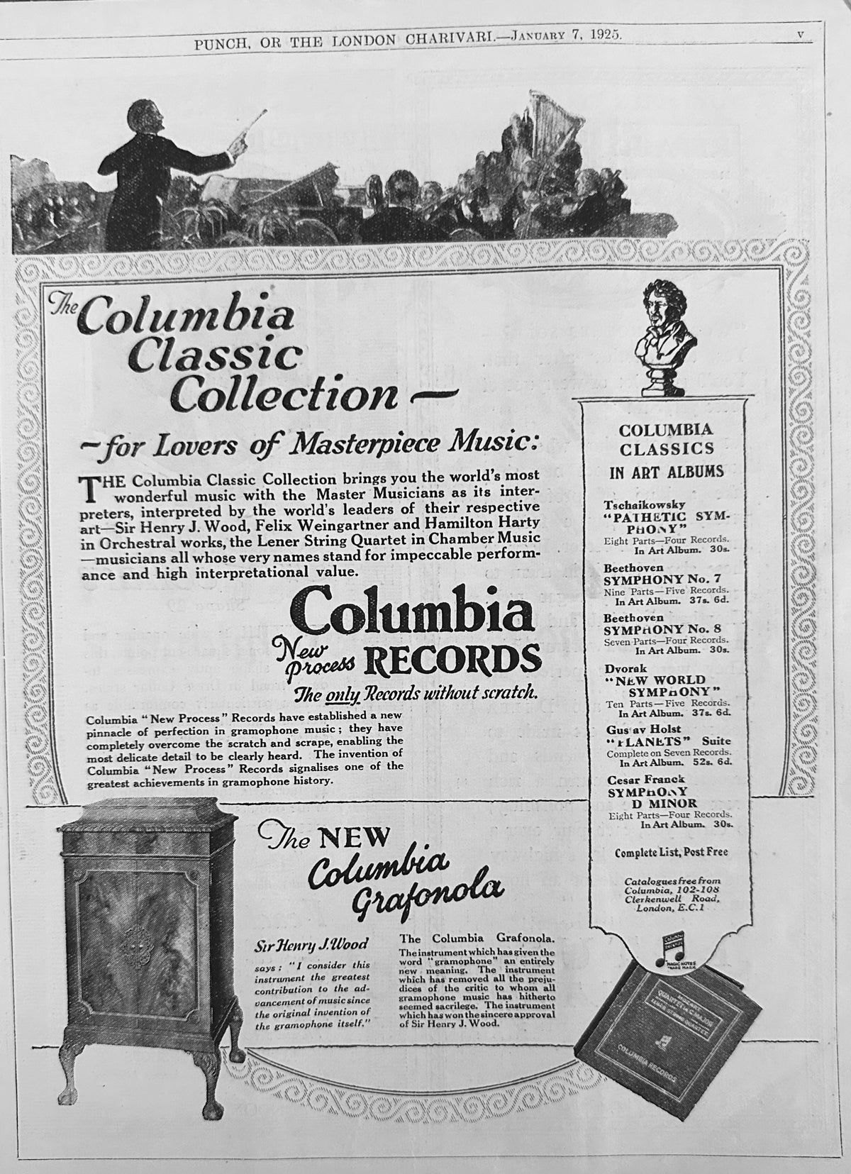 1925 Columbia Grafonola - Classic Collection - British Ad #N1512