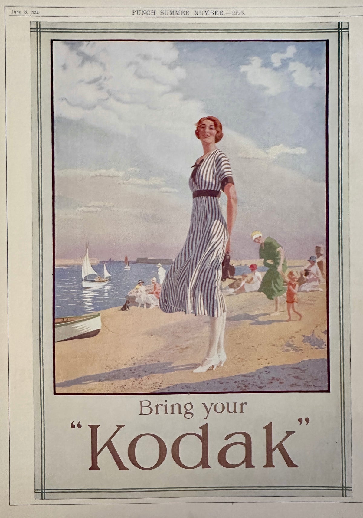 1925 British Magazine Page Pears Soap & Kodak AD#N1584
