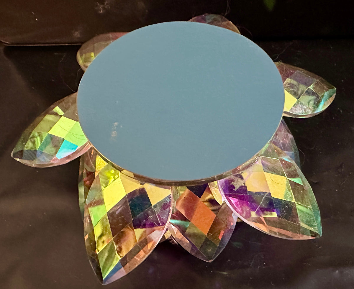 Multi-Faceted Lotus Tea Light Candle Holder - Beautiful Colors