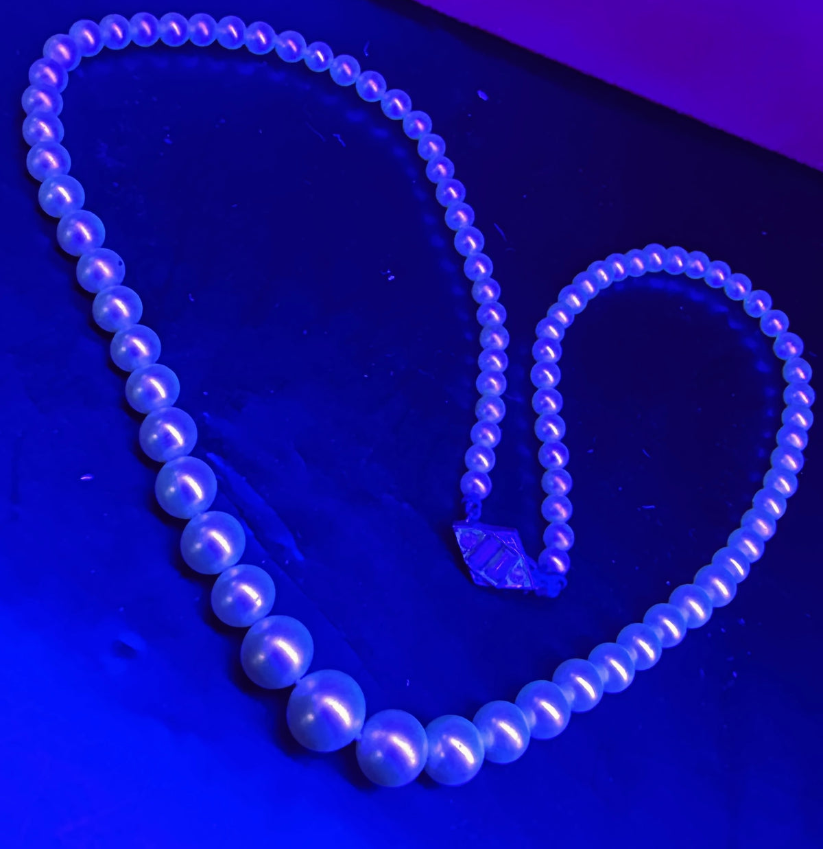 Fashion Faux Pearl "Moonglow" Glow in the Dark Necklace Lot (1950-1970)