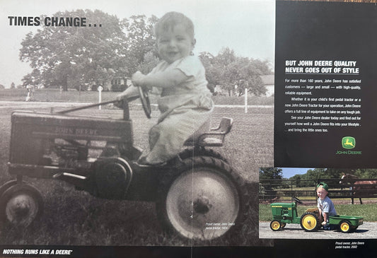 2003 John Deere Centerfold Magazine Ad JD Quality Never Goes Out of Style N554