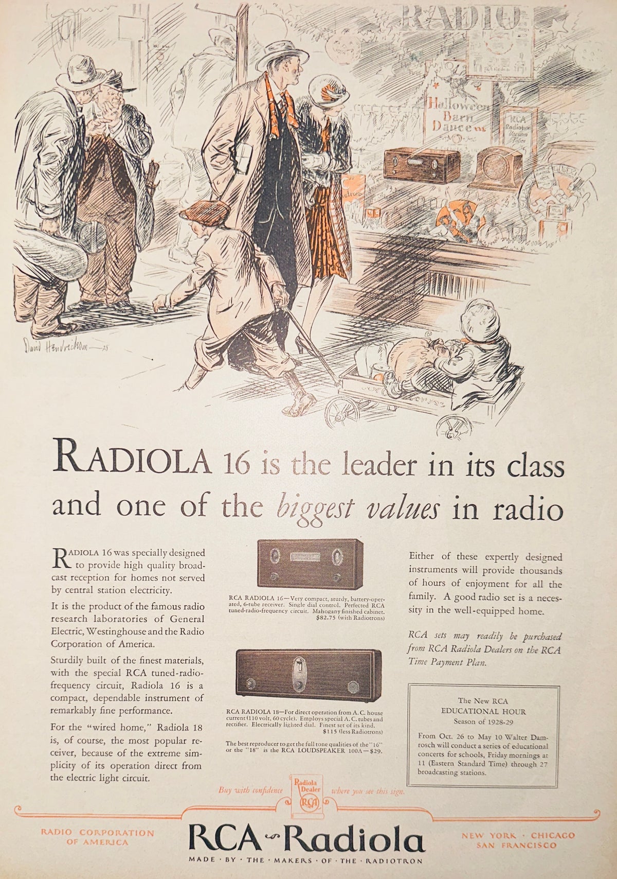 1928 Radiola 16, Window Shopping - David Hendrickson Ad#2379