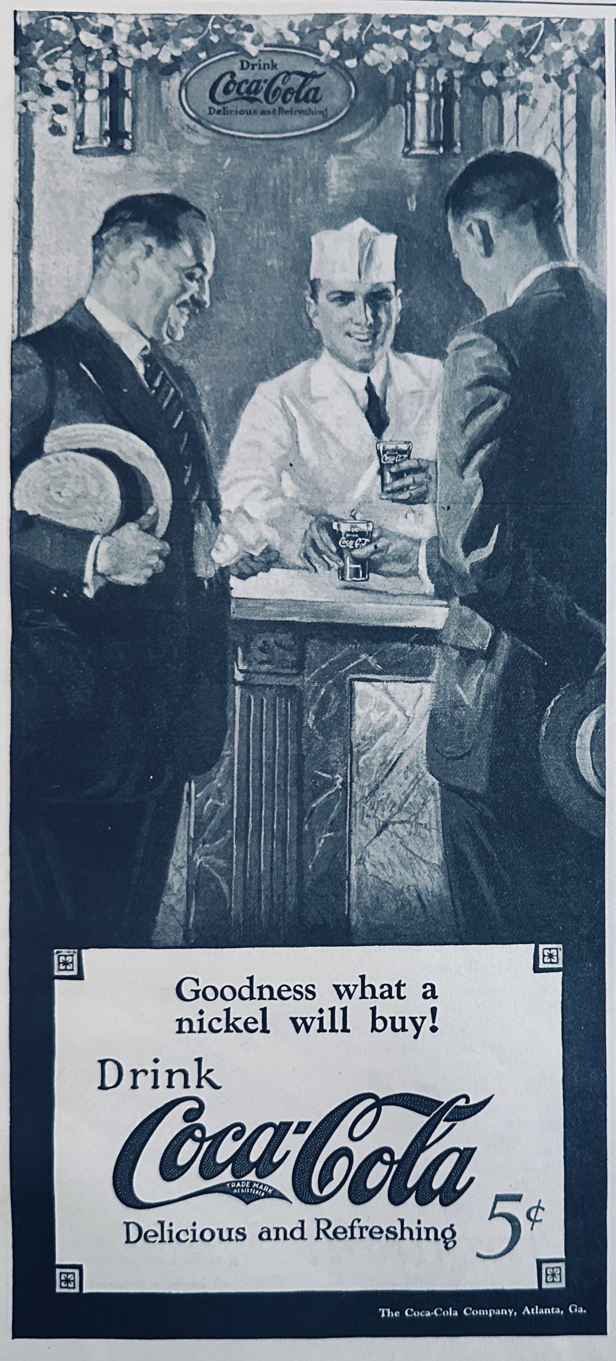 1924 Coca-Cola Coke Goodness what a Nickel will buy! Ad #N1606