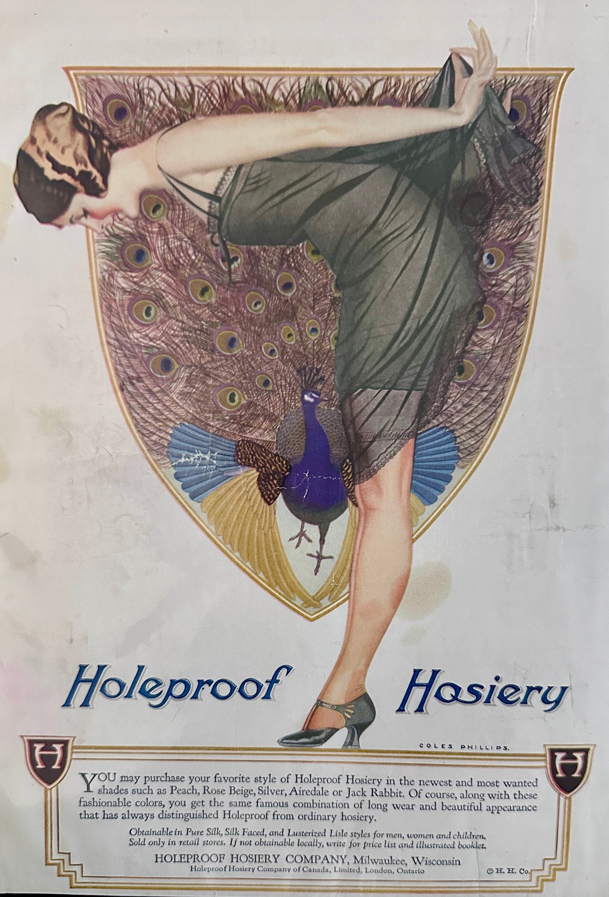 1924 Beautiful Holeproof Hosiery Co Milwaukee, WI Ad #N1625