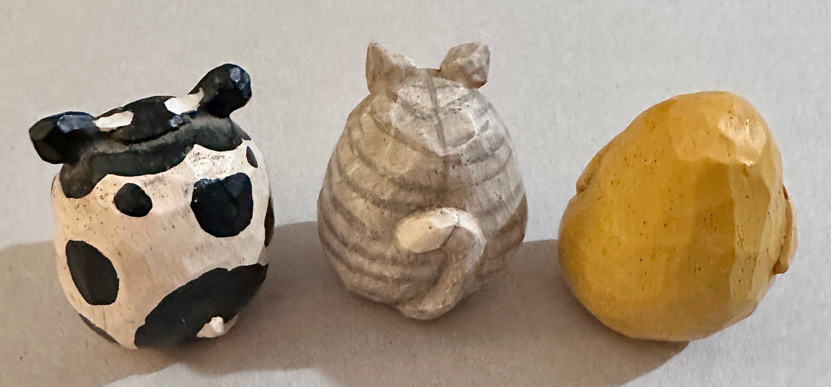 Vintage Midwest of Cannon Falls Figurines Cow, Chick & Cat CS41-2026