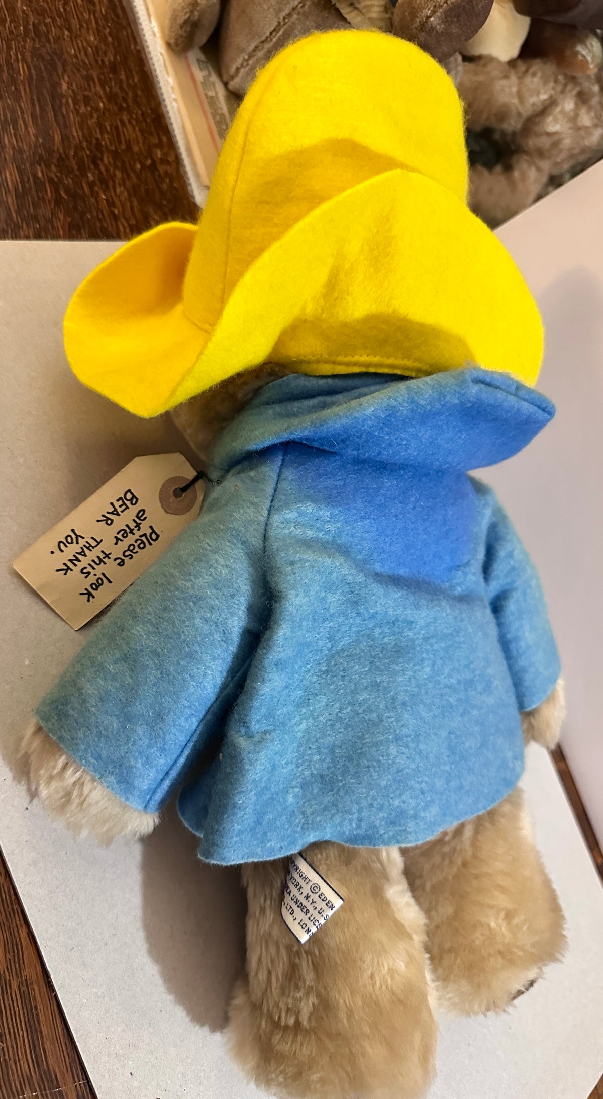 Vintage Paddington Bear 1980-ish Eden Toys CS37-2026