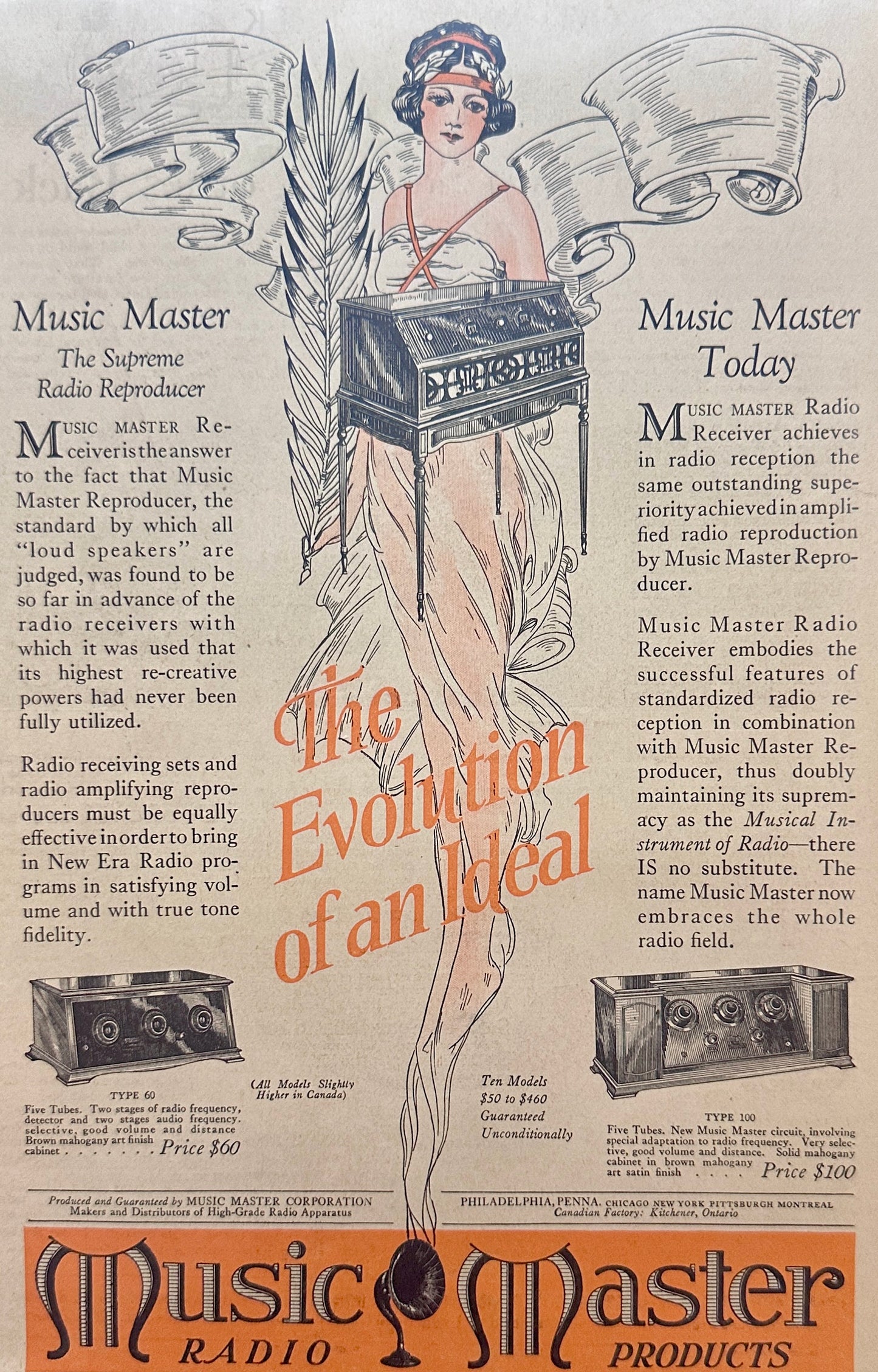 1925 Music Master Radio Models + Gordon-Van Tine House & Barn Plans Ads