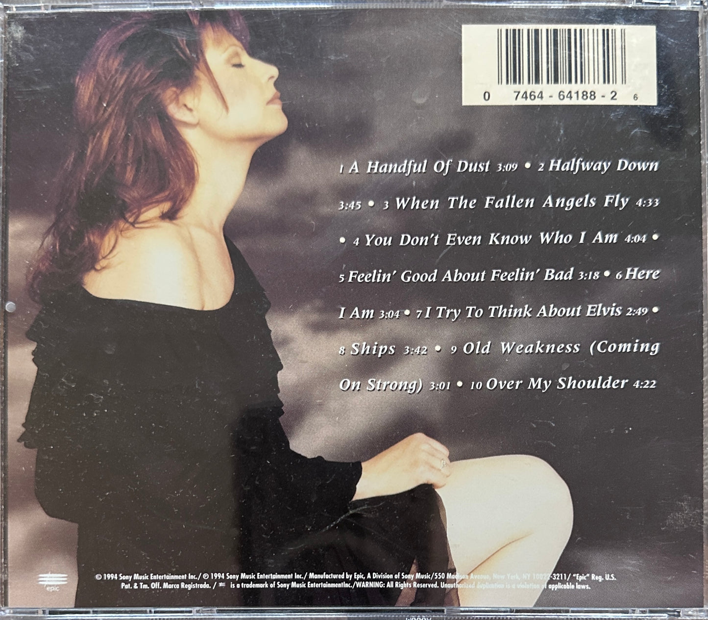 1994 Patty Loveless When Fallen Angels Fly Music CD - Sony