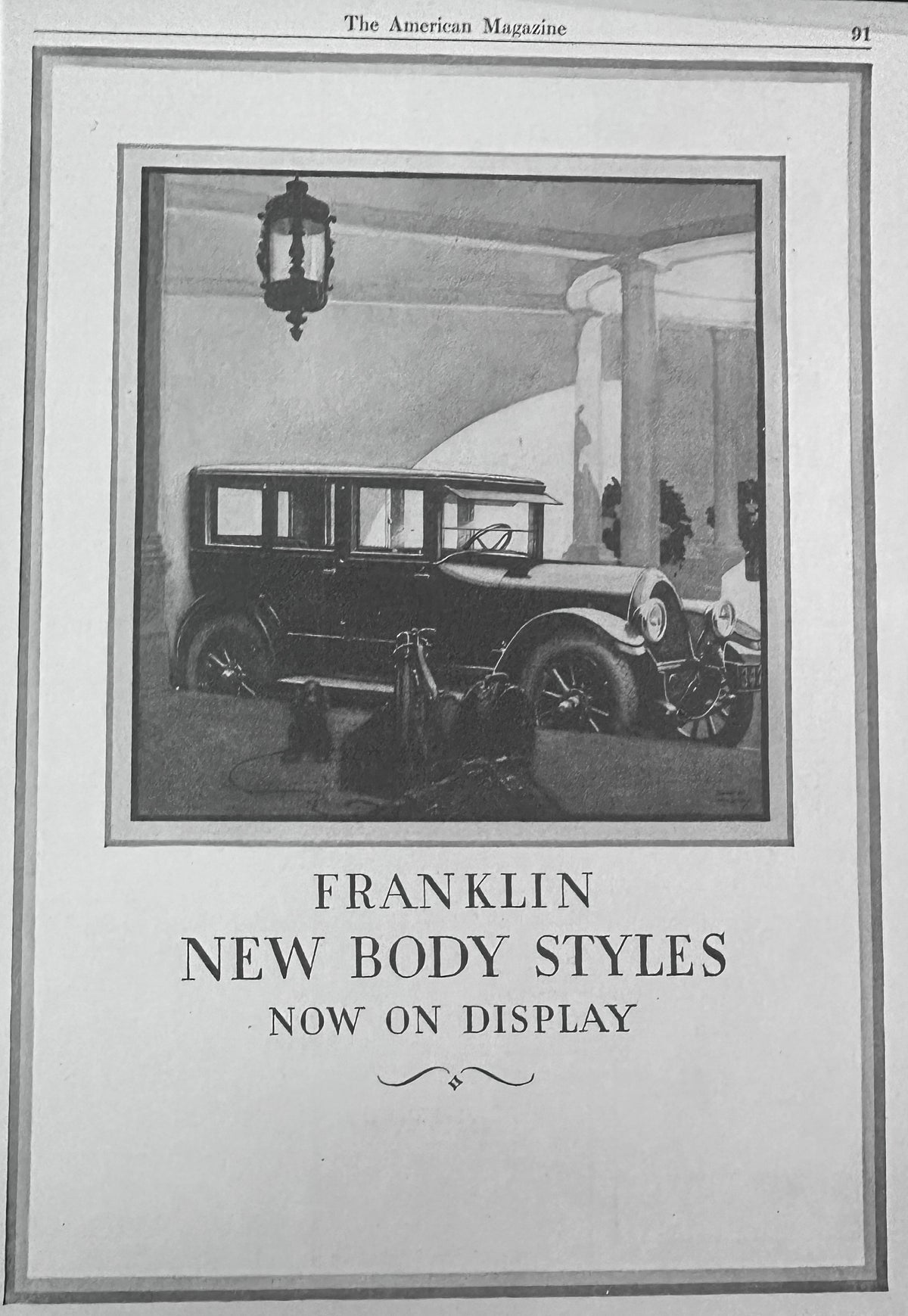 1923 Franklin Motor Car Company - Syracuse NY Ad #N1631 New Body Style